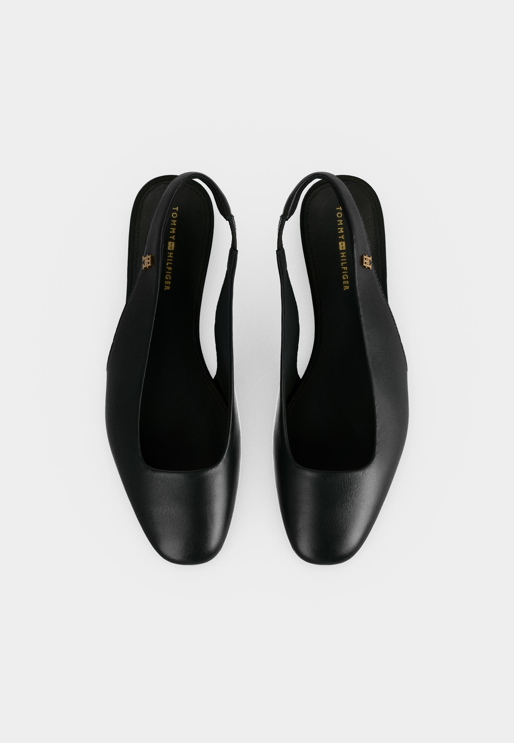 Slingback babetler - siyah