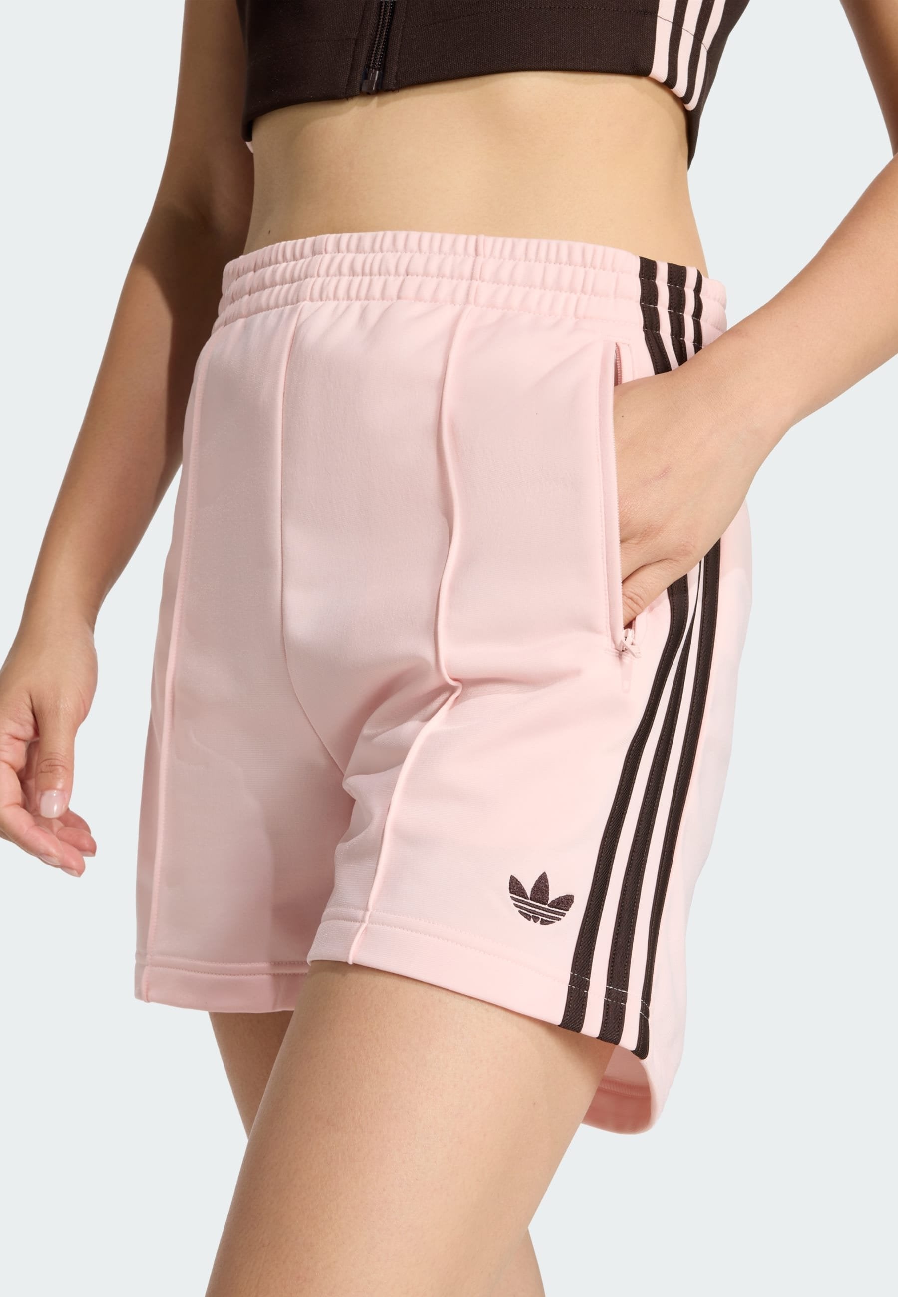 FIREBIRD SHORT - Tracksuit bottoms - sandy pink aurora coffee