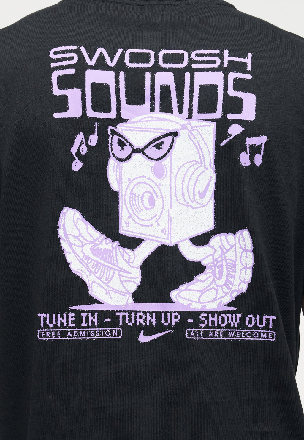 TEE SOUNDS UNISEX - Print T-shirt - black