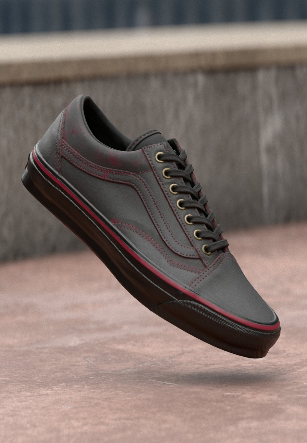 LX OLD SKOOL - Trainers - dark red/black
