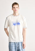 NOTHAL - Print T-shirt - open white