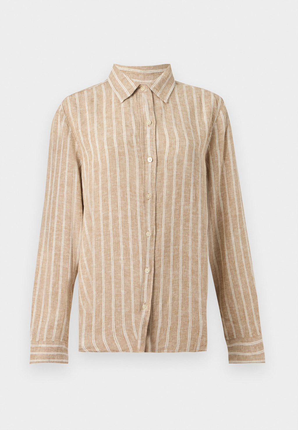 EASY SHIRT - Button-down blouse - white/khaki