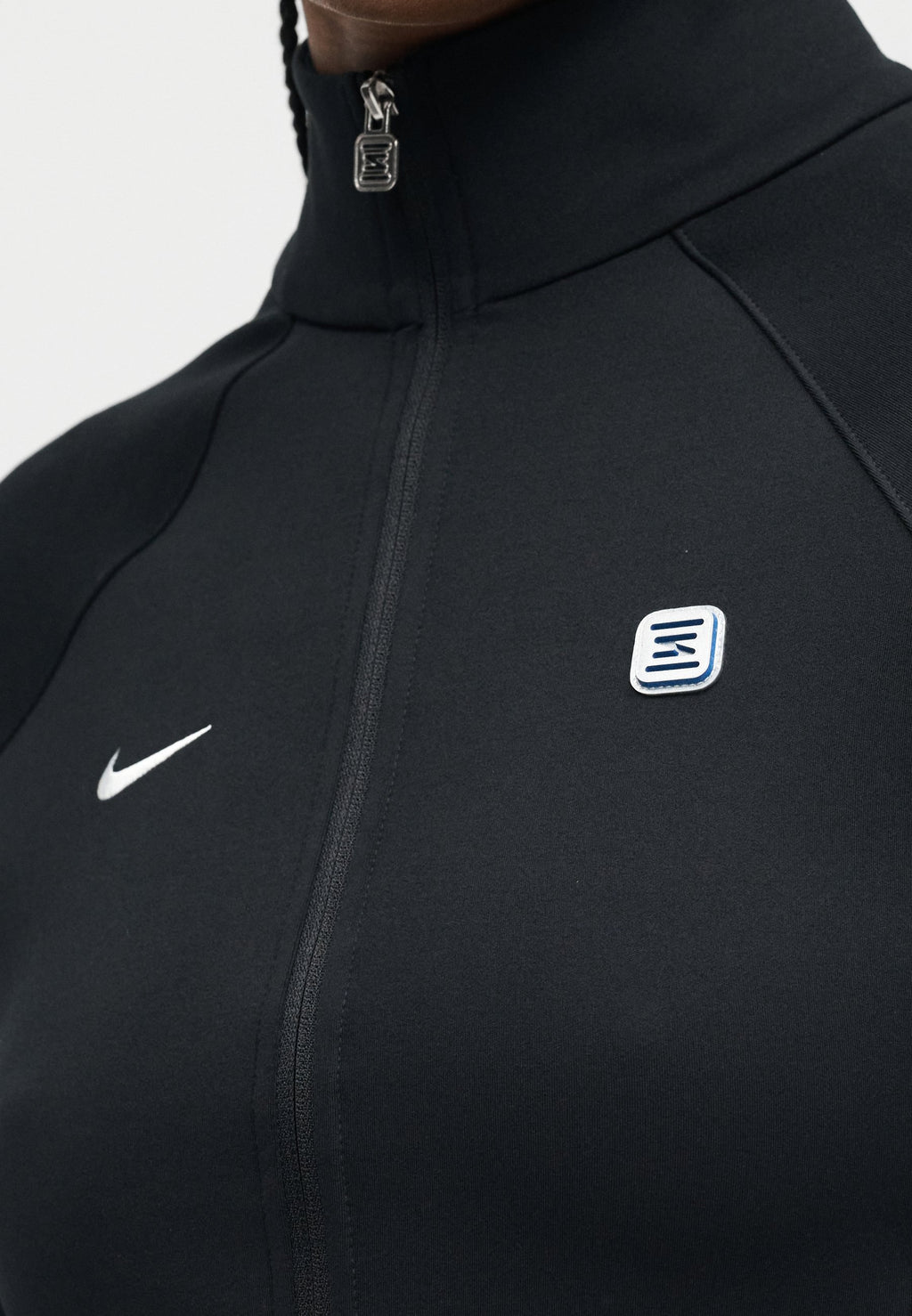 LONG SLEEVE - Zip-up sweatshirt - black/white