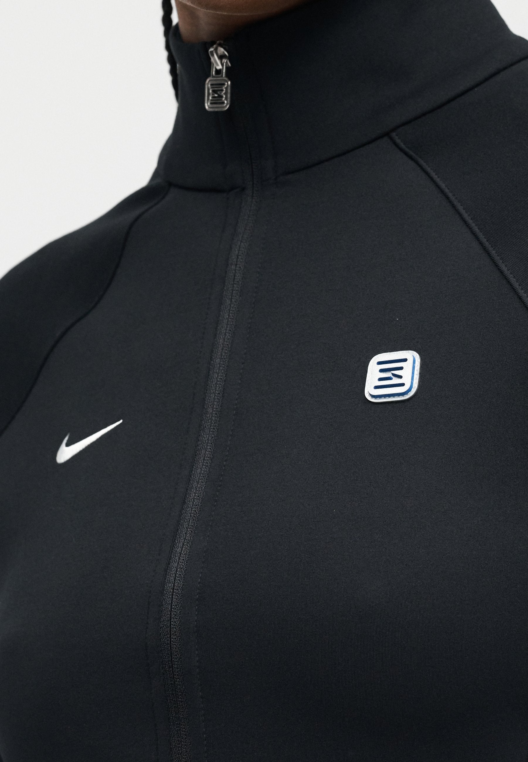LONG SLEEVE - Zip-up sweatshirt - black/white