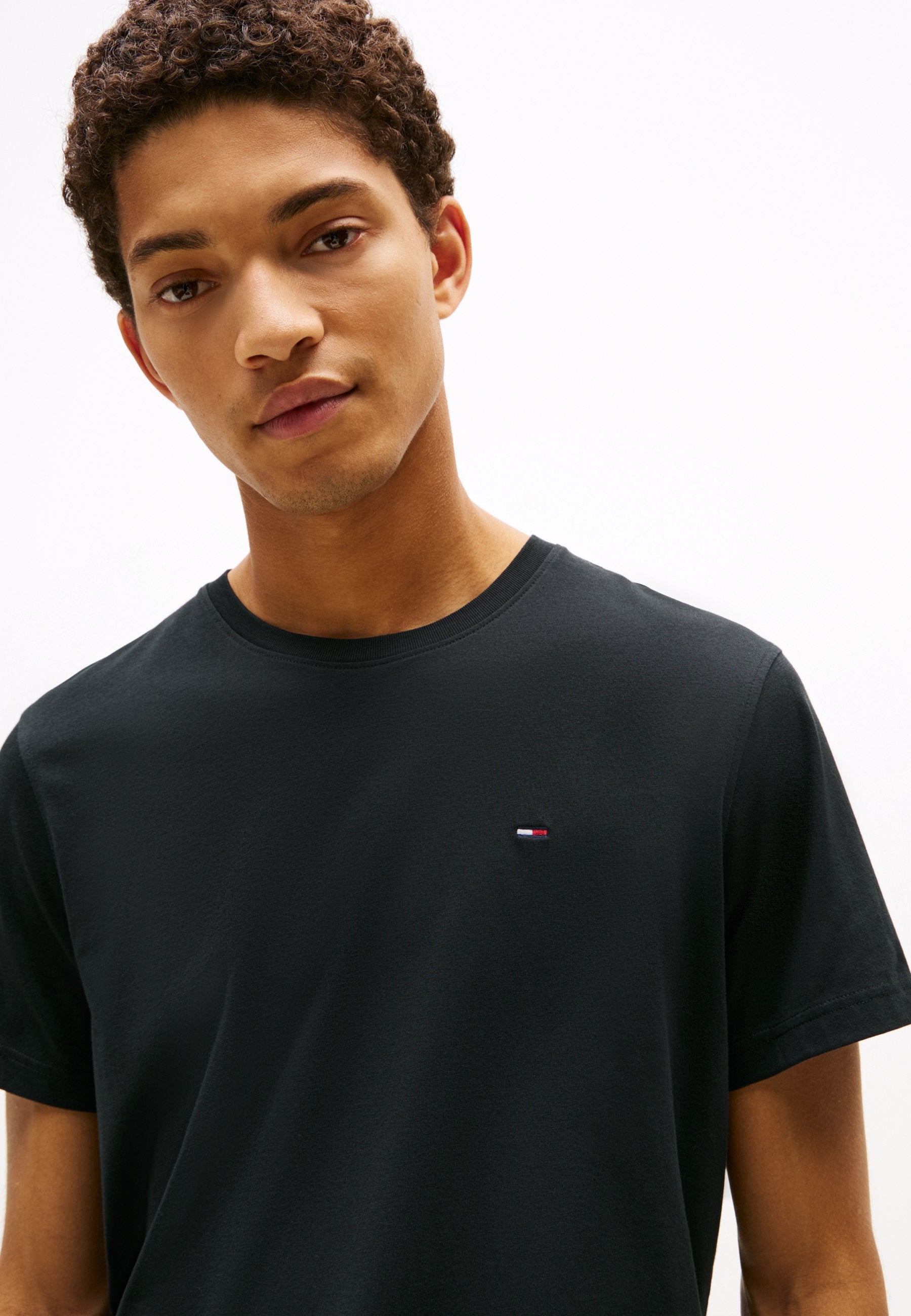 FLAG EXTRA SLIM UNISEX - Basic T-shirt - black