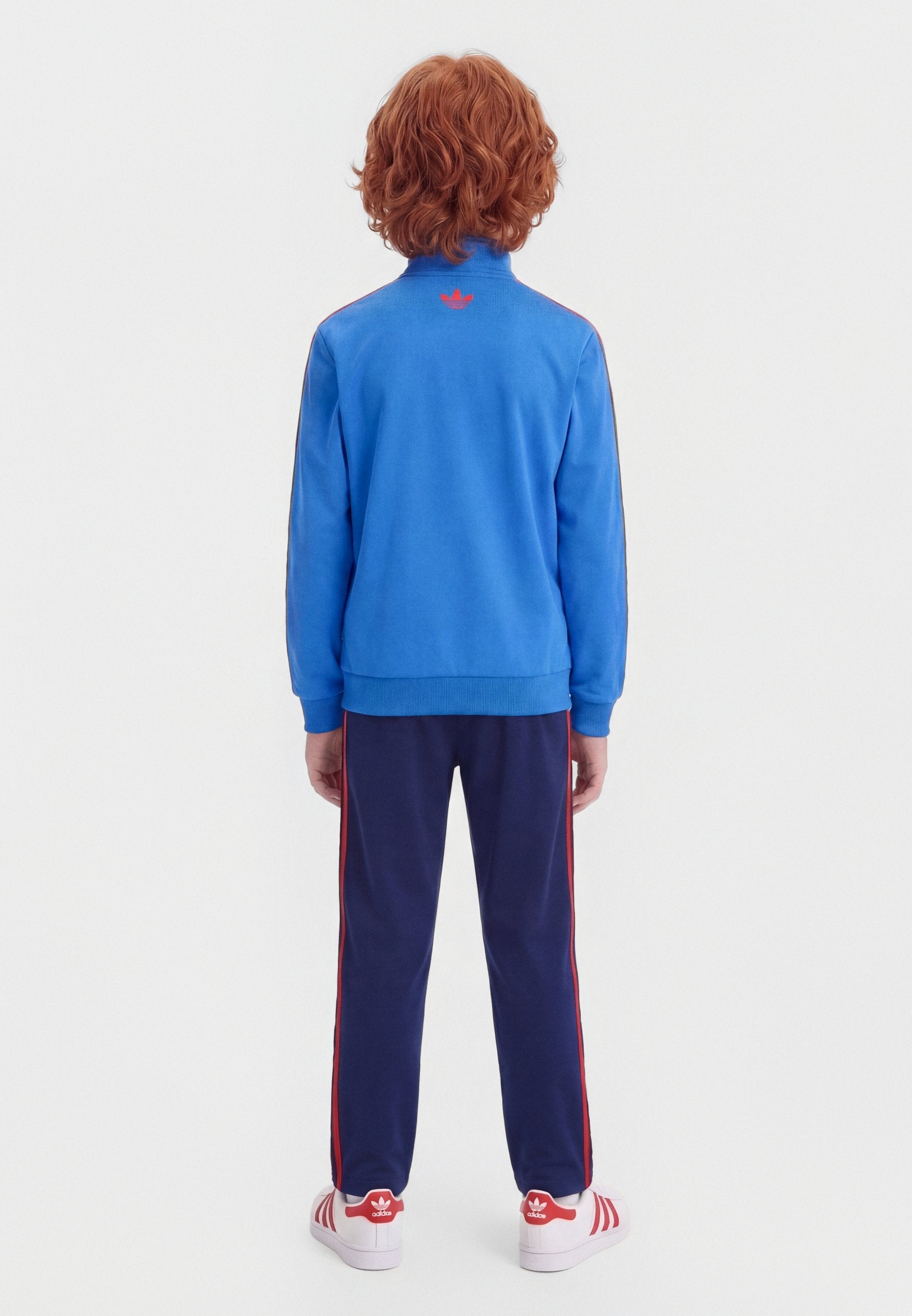 FIREBIRD JUNIOR UNISEX - سويت شيرت بسحاب - أزرق/أحمر شبه شفاف