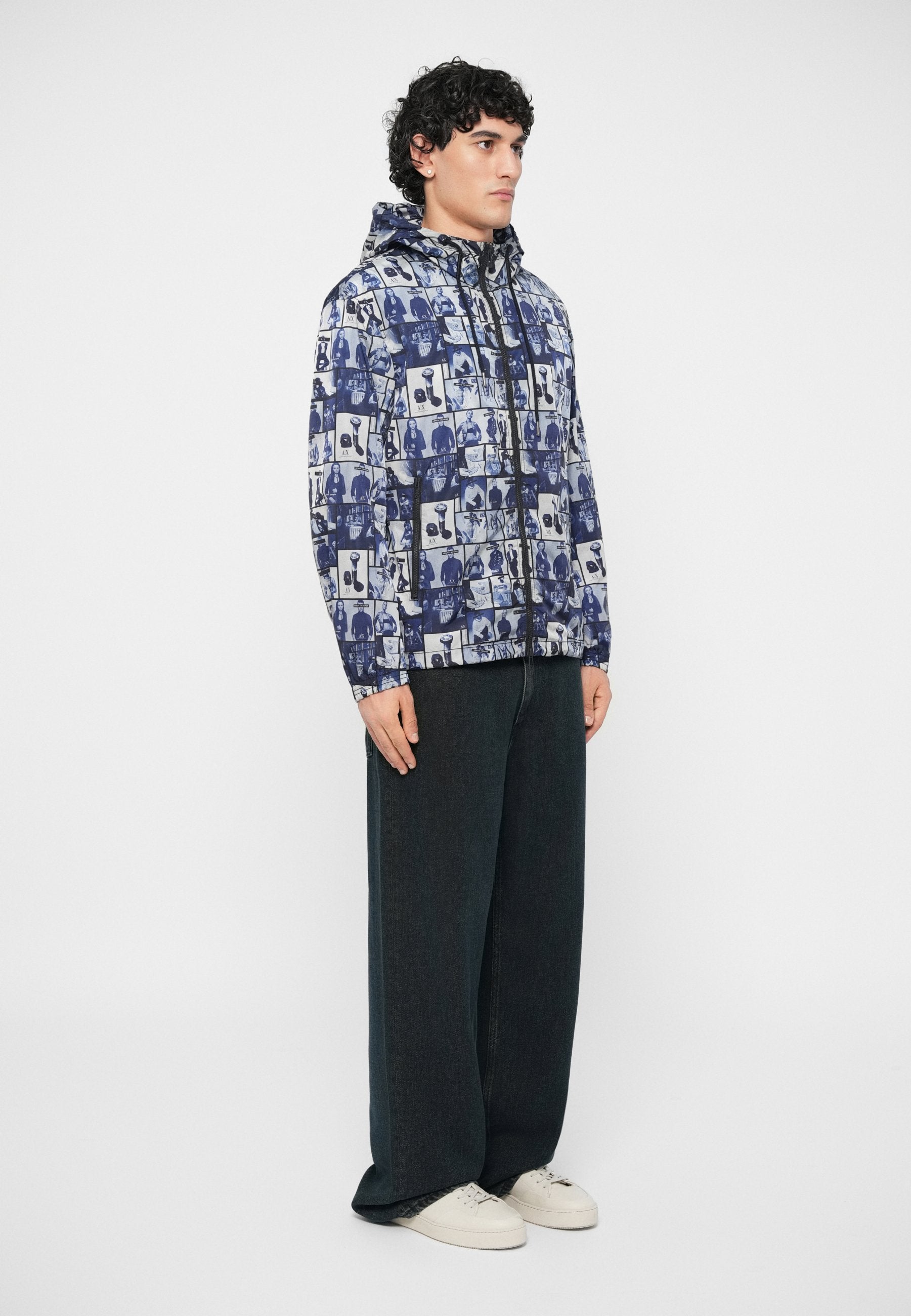 ARCHIVE PRINT JACKET - Summer jacket - blue