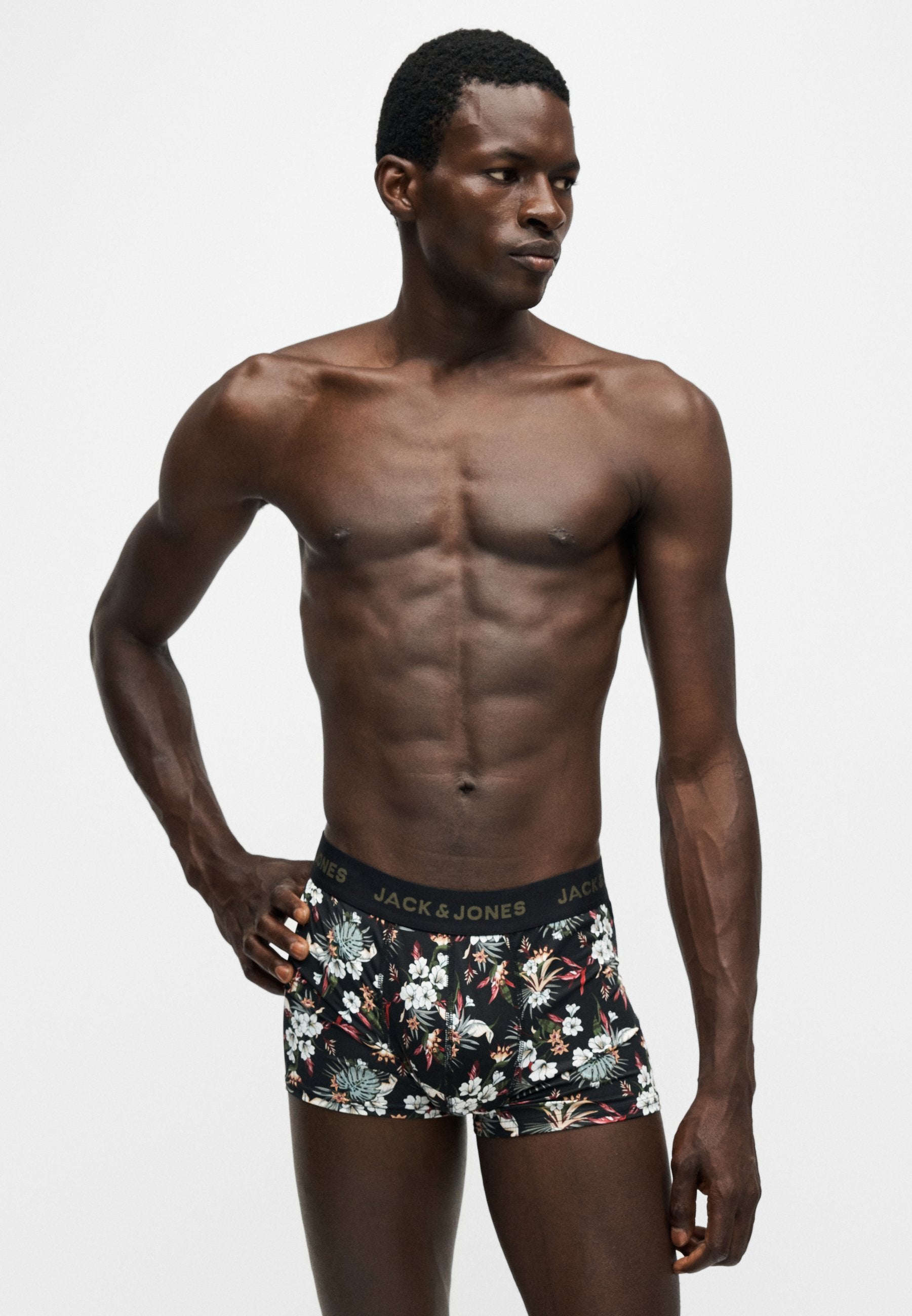 JACFLOWER 3 PACK - Trunks - black