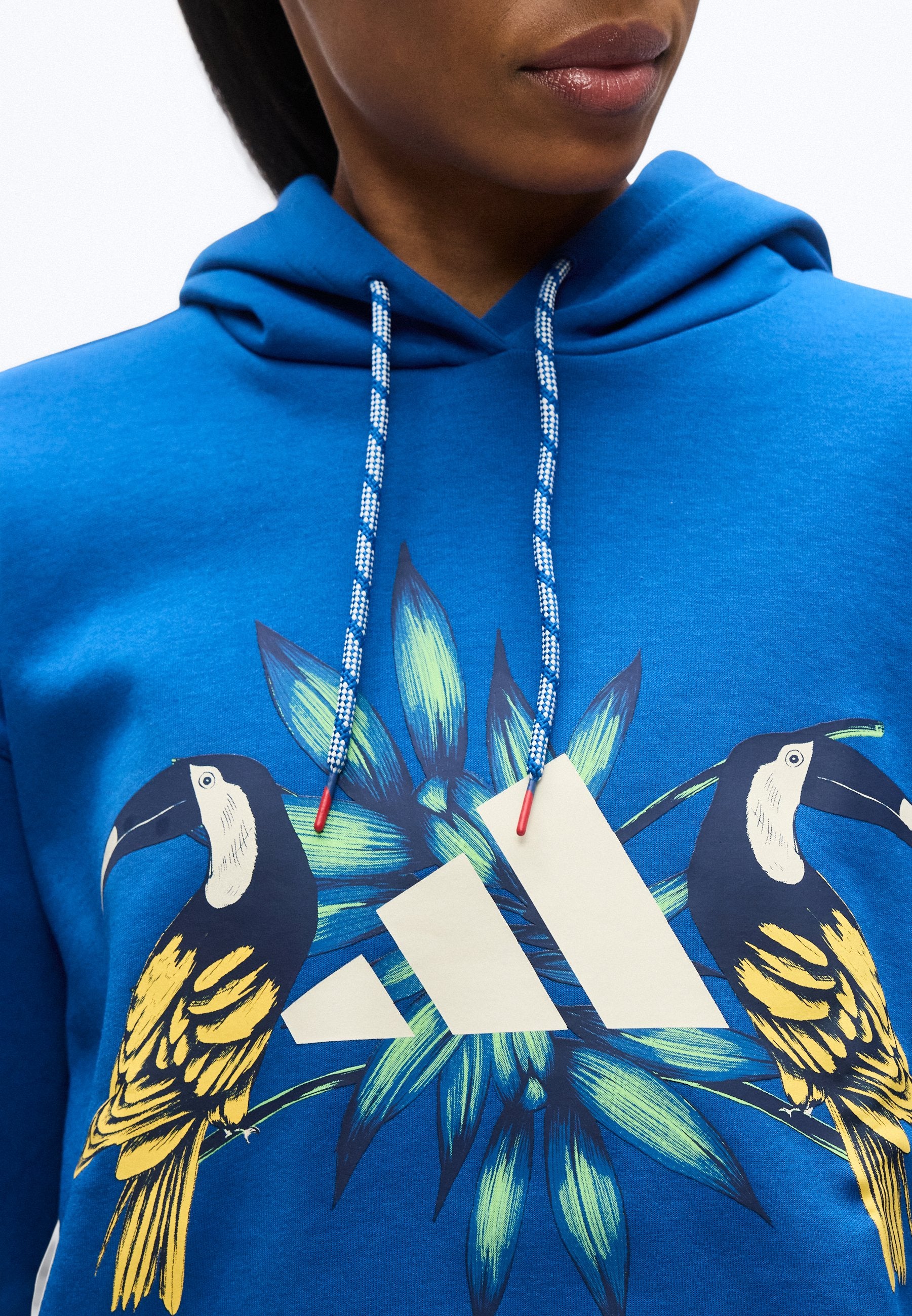 ADIDAS X FARM RIO - Hoodie - dark marine/cream white