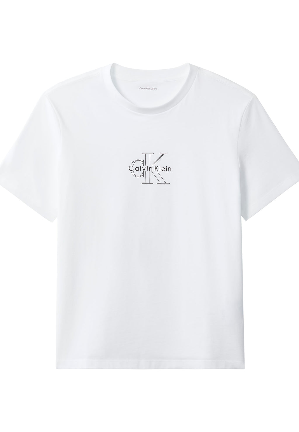 CLASSIC SEASONAL MONOLOGO TEE - Basic T-shirt - bright white