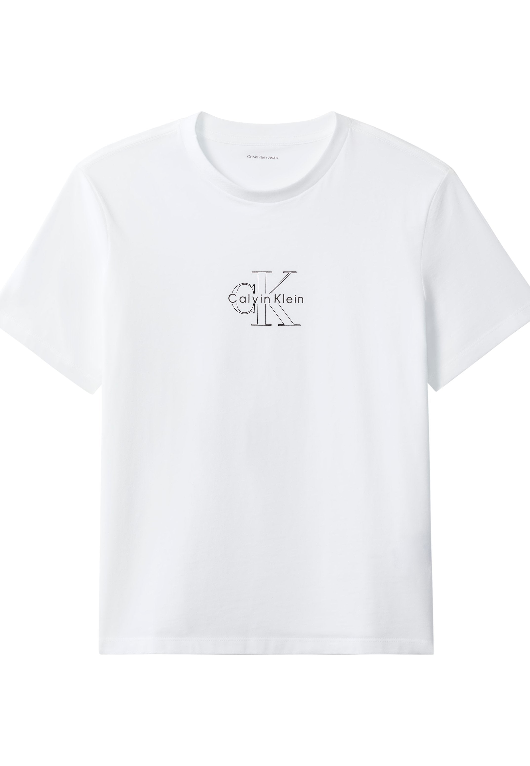 CLASSIC SEASONAL MONOLOGO TEE - Basic T-shirt - bright white