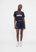 Print T-shirt - midknight navy/fire red/black