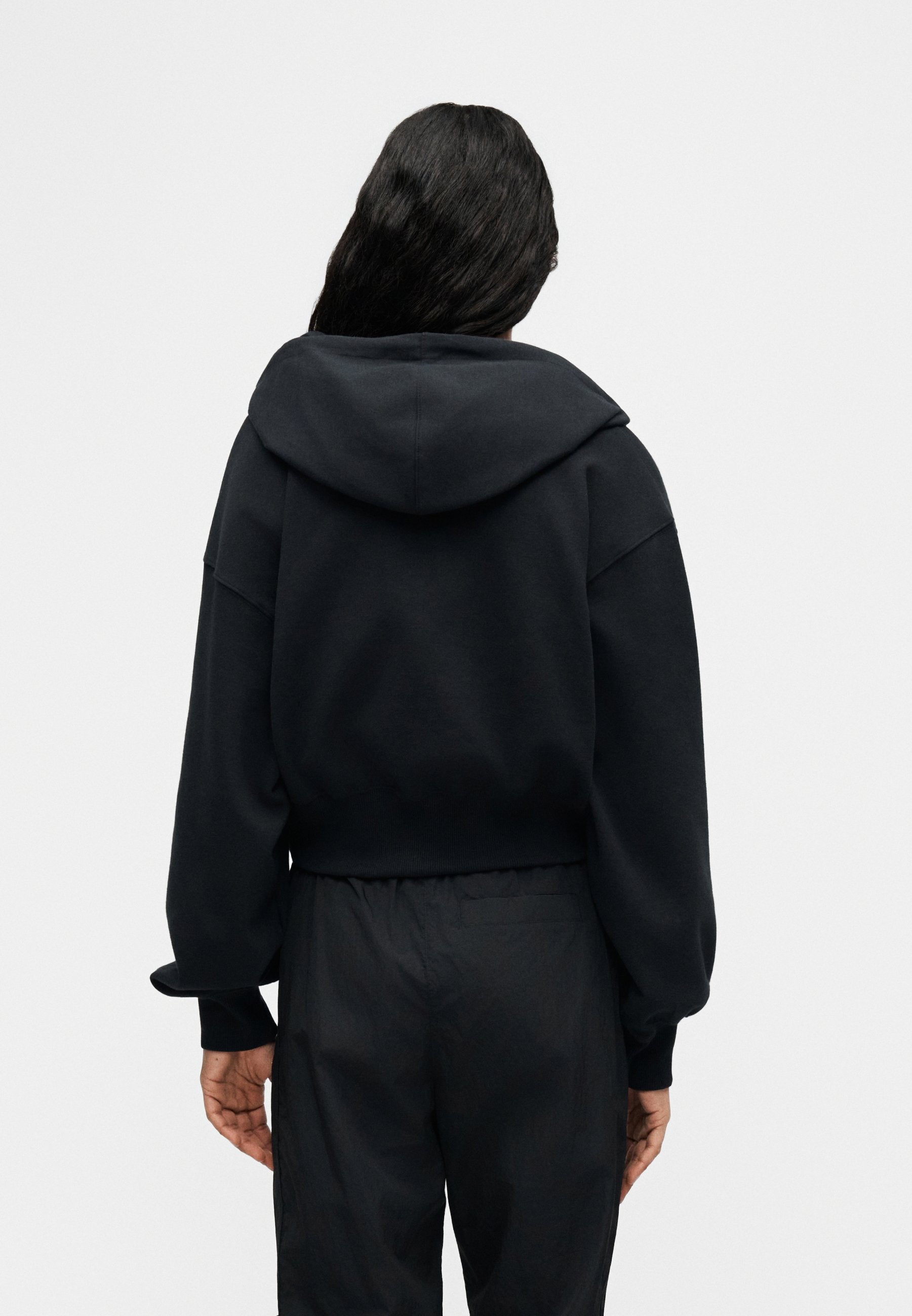 Zip-up sweatshirt - black