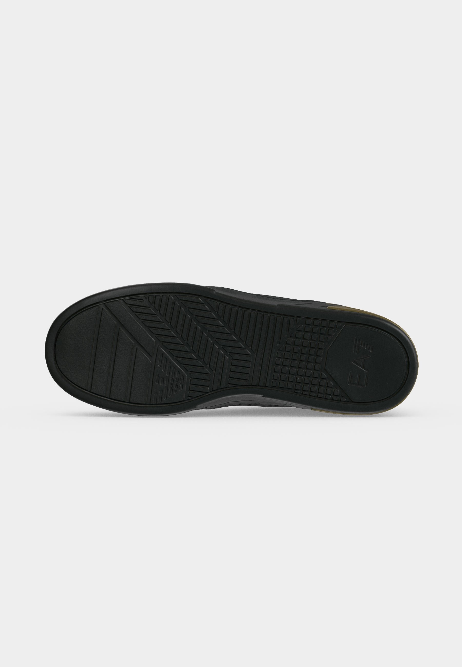 PREMIUM COURT - Baskets - triple noir/couleur or