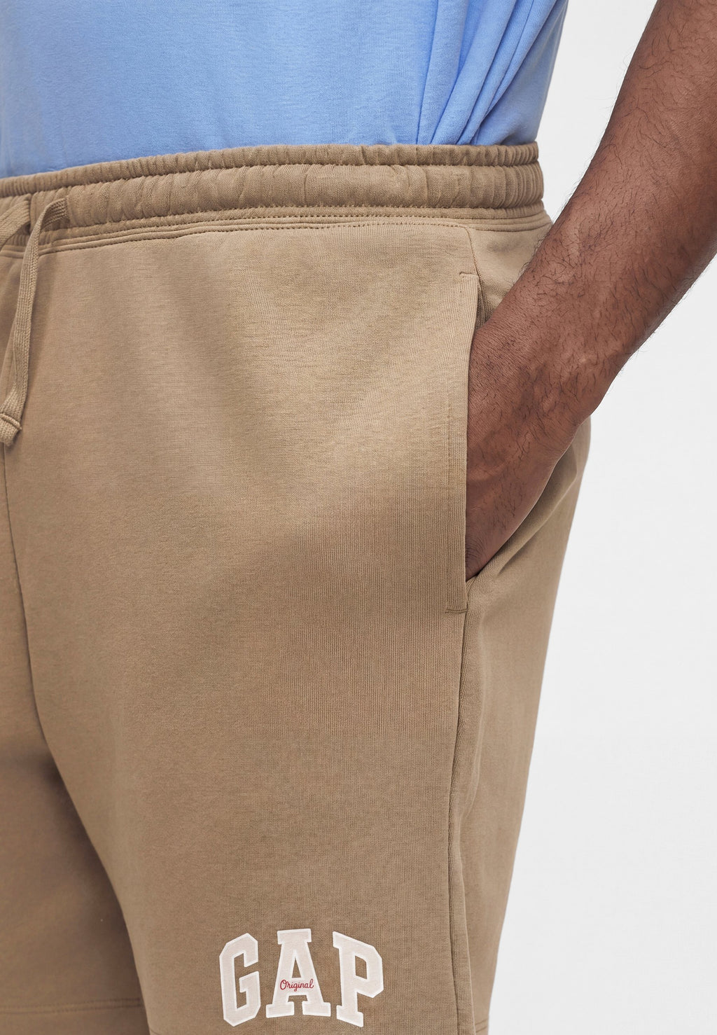 LOGO - Tracksuit bottoms - beachwood