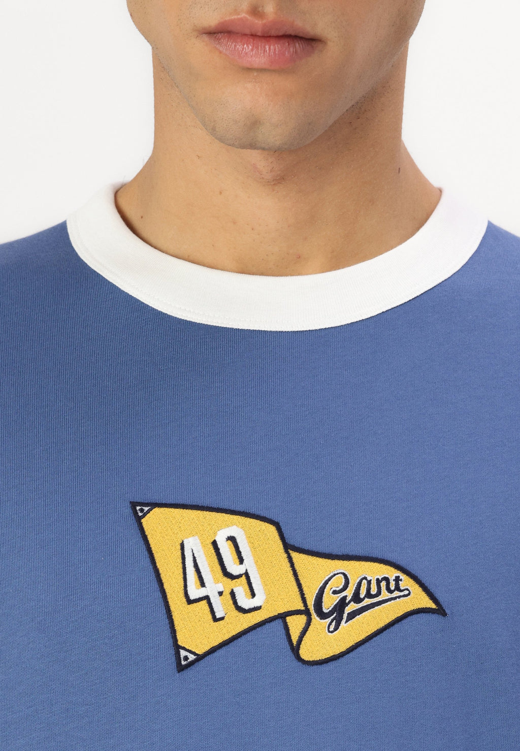 EXCLUSIVE HERITAGE 2.0 ZL REL RINGER SS TSHIRT - Baskılı tişört - vintage mavi