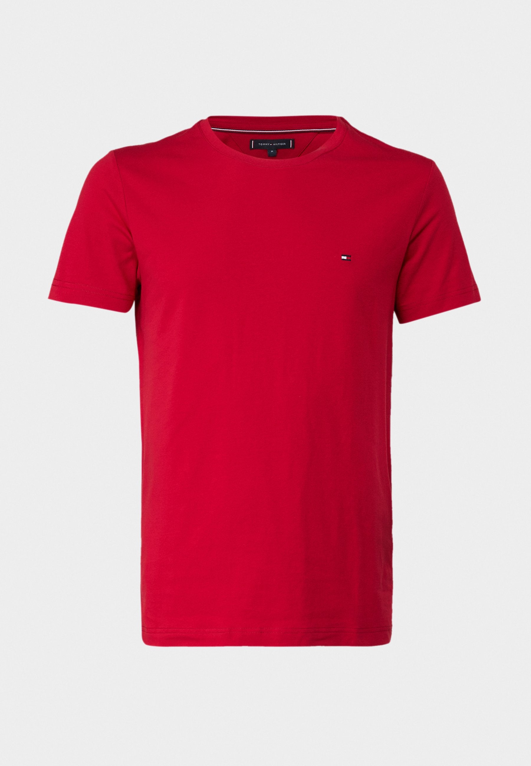 SLIM FIT TEE CORE ESSENTIALS - Basic T-shirt - medium red