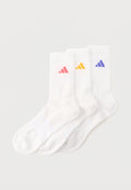 3 PACK UNISEX - Sports socks - white/purple/yellow