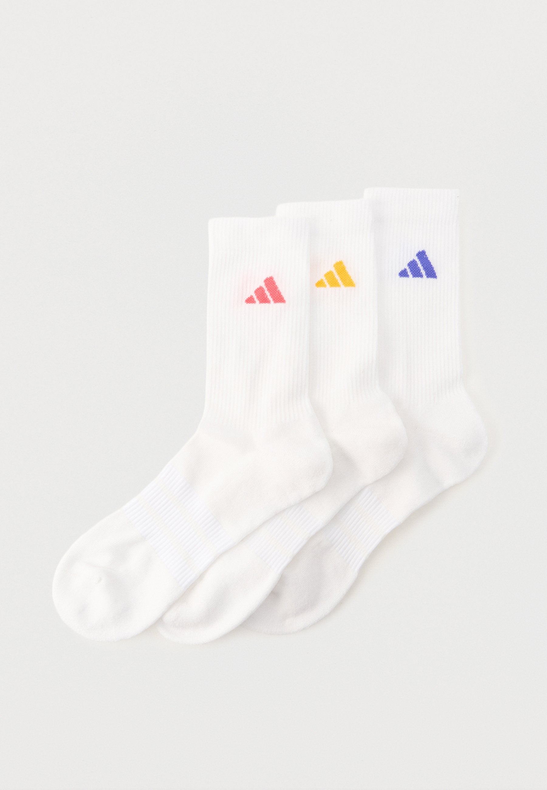 3 PACK UNISEX - Sports socks - white/purple/yellow