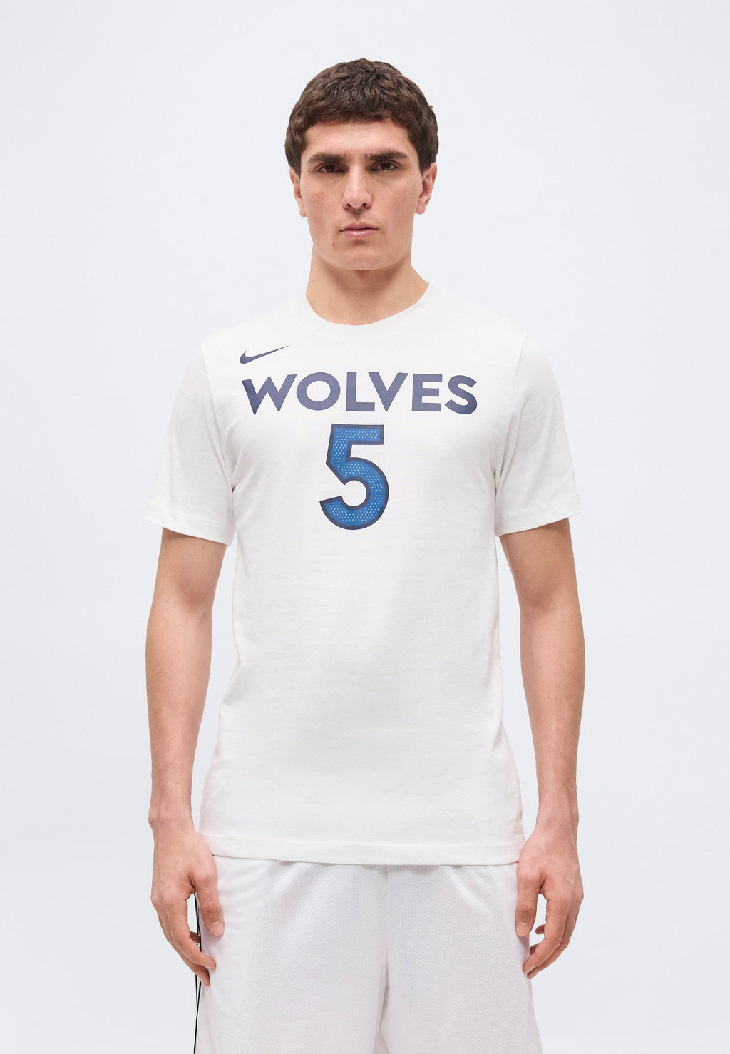 NBA MINNESOTA TIMBERWOLVES TEE ANTHONY EDWARDS - Günlük giyim - beyaz
