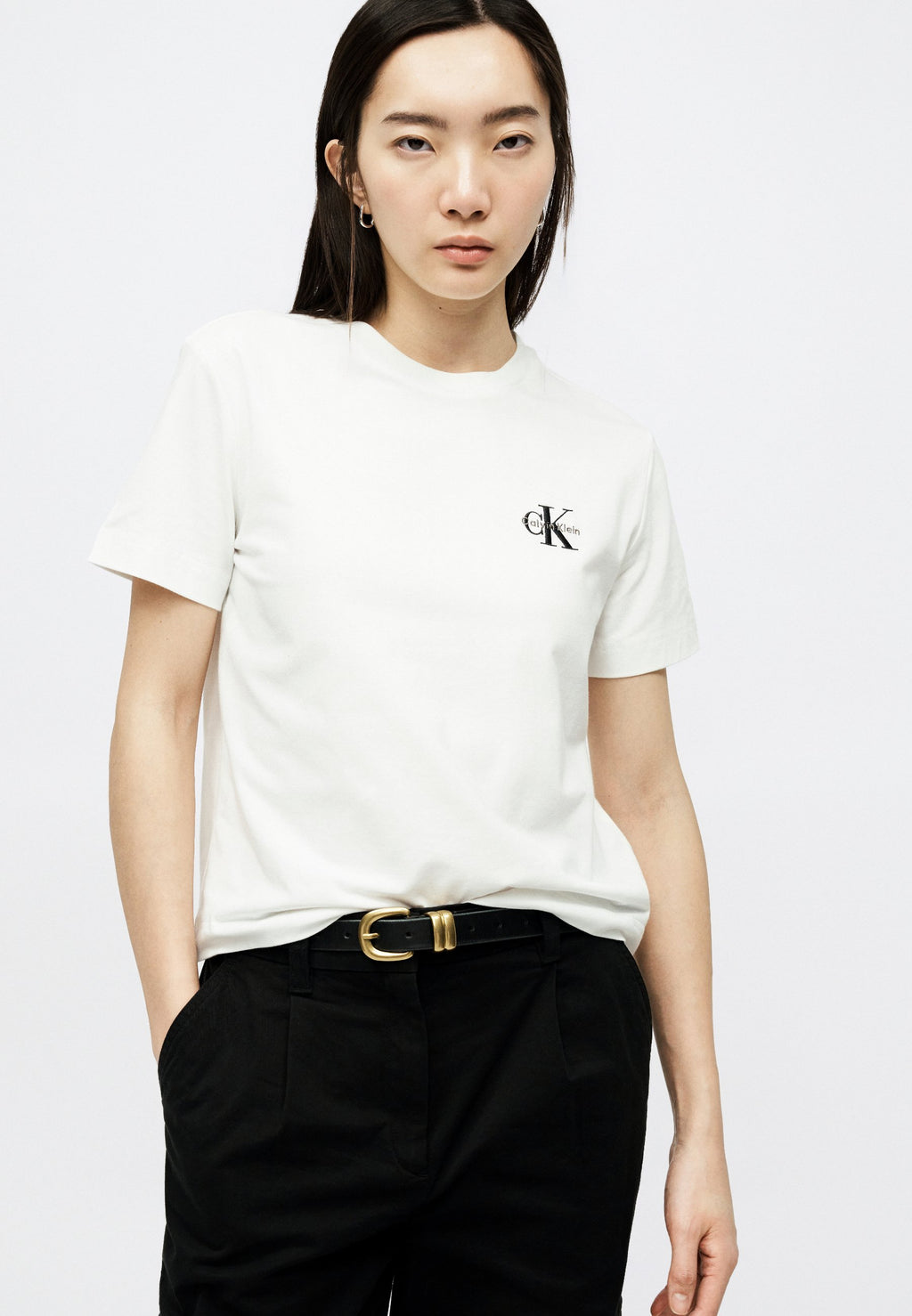 MONOGRAM TEE - Basic T-shirt - bright white