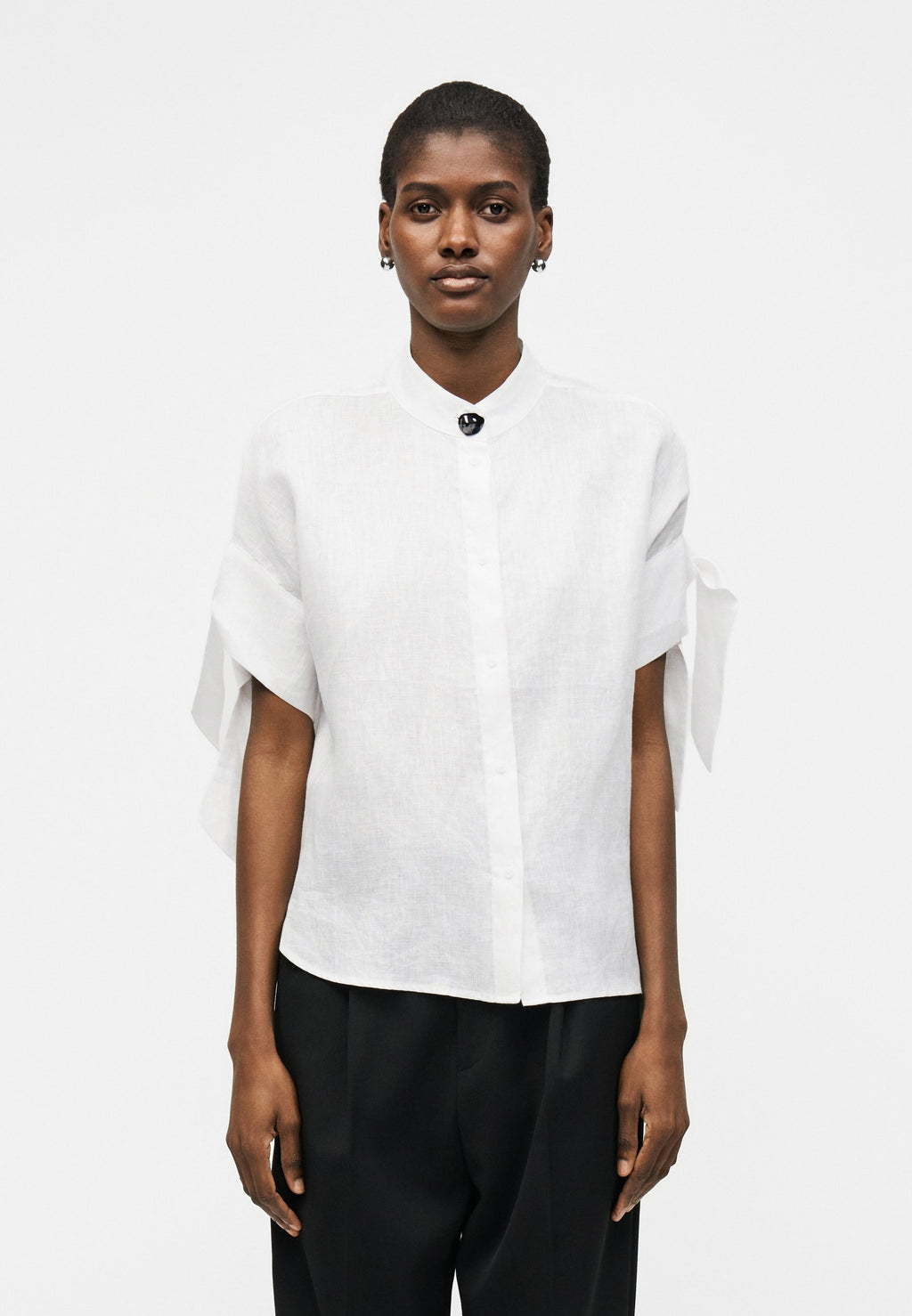 Button-down blouse - optic white