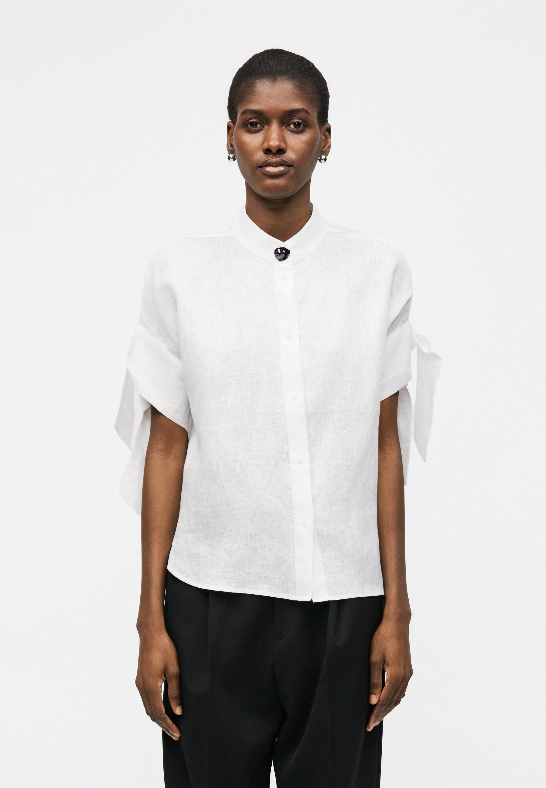 Button-down blouse - optic white