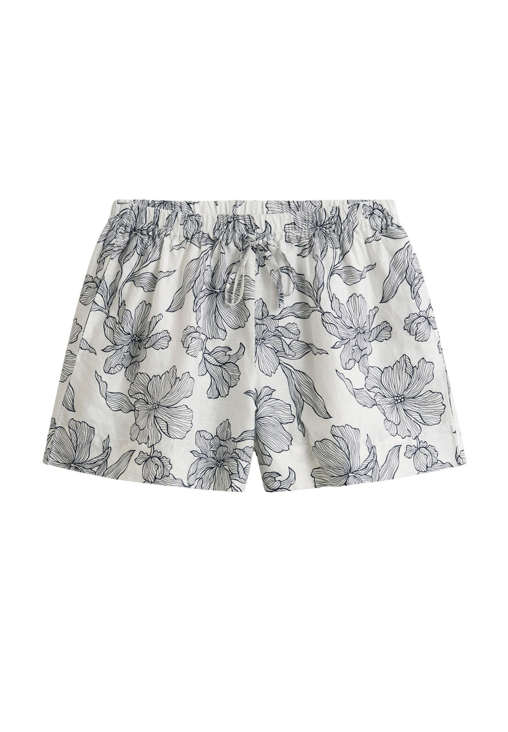 FLORAL PRINT PULL ON - Shorts - evening blue