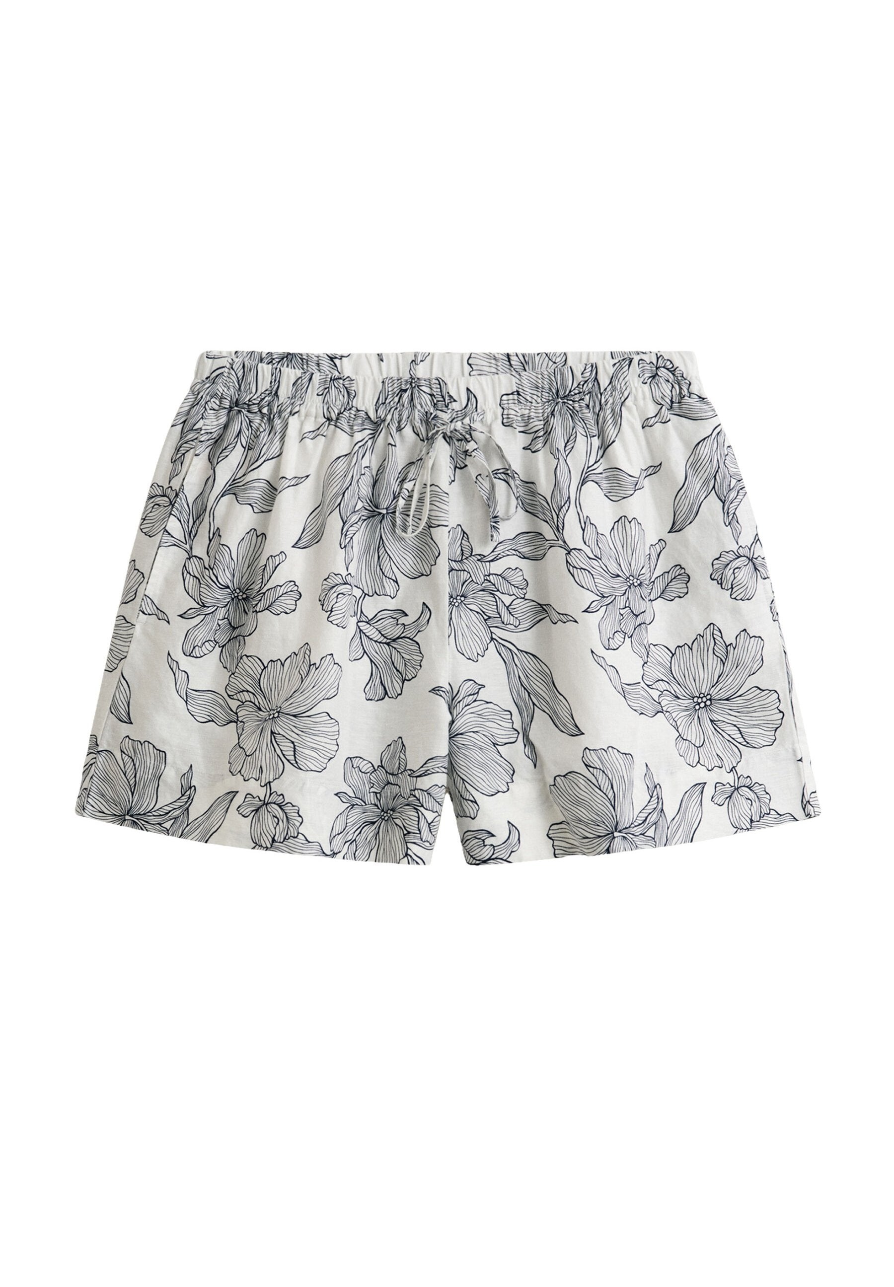 FLORAL PRINT PULL ON - Shorts - evening blue