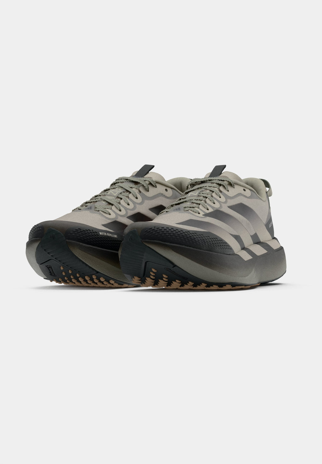 ADIZERO EVO SL ATR - Trainers - light brown/silver-coloured pebble