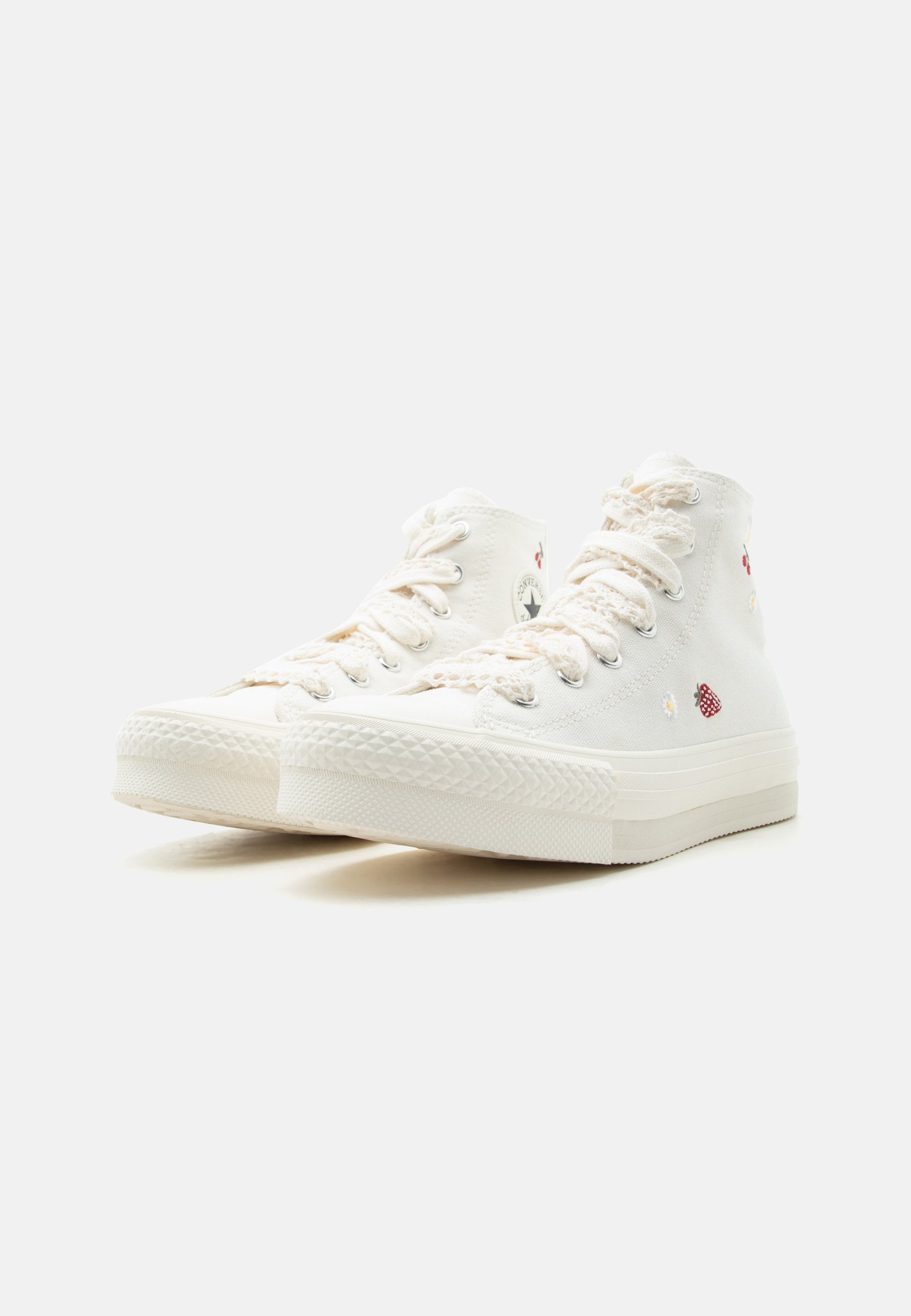 CHUCK TAYLOR ALL STAR LIFT UNISEX - Yüksek bilekli spor ayakkabı - eski beyaz/gri beyaz/siyah