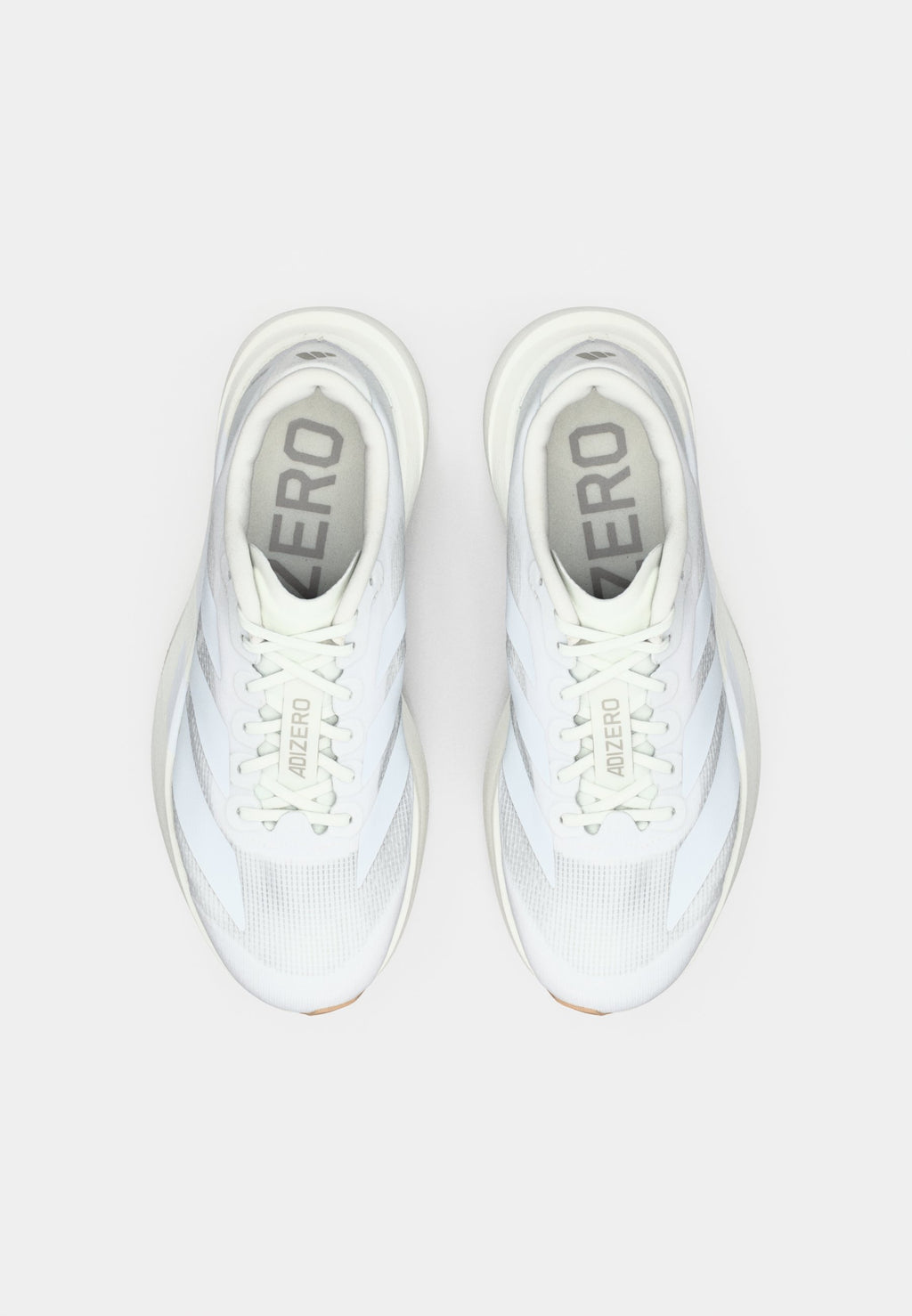 ADIZERO EVO SL W - Trainers - footwear white/warm sandstone