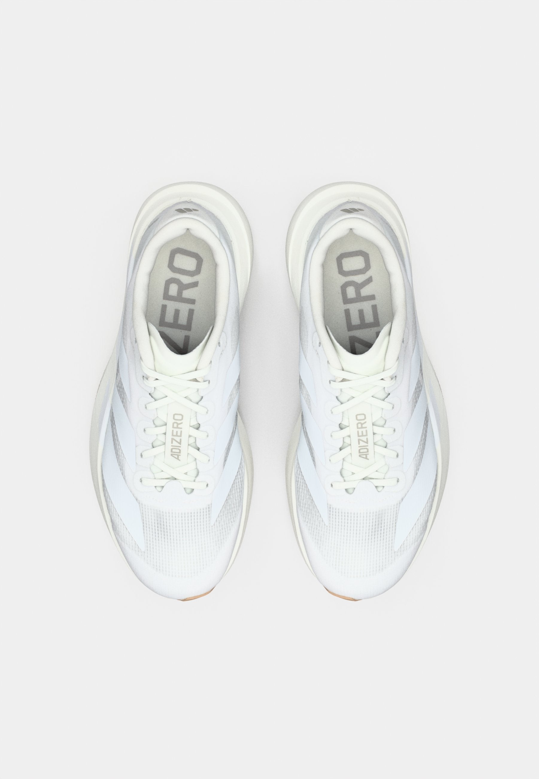 ADIZERO EVO SL W - Trainers - footwear white/warm sandstone