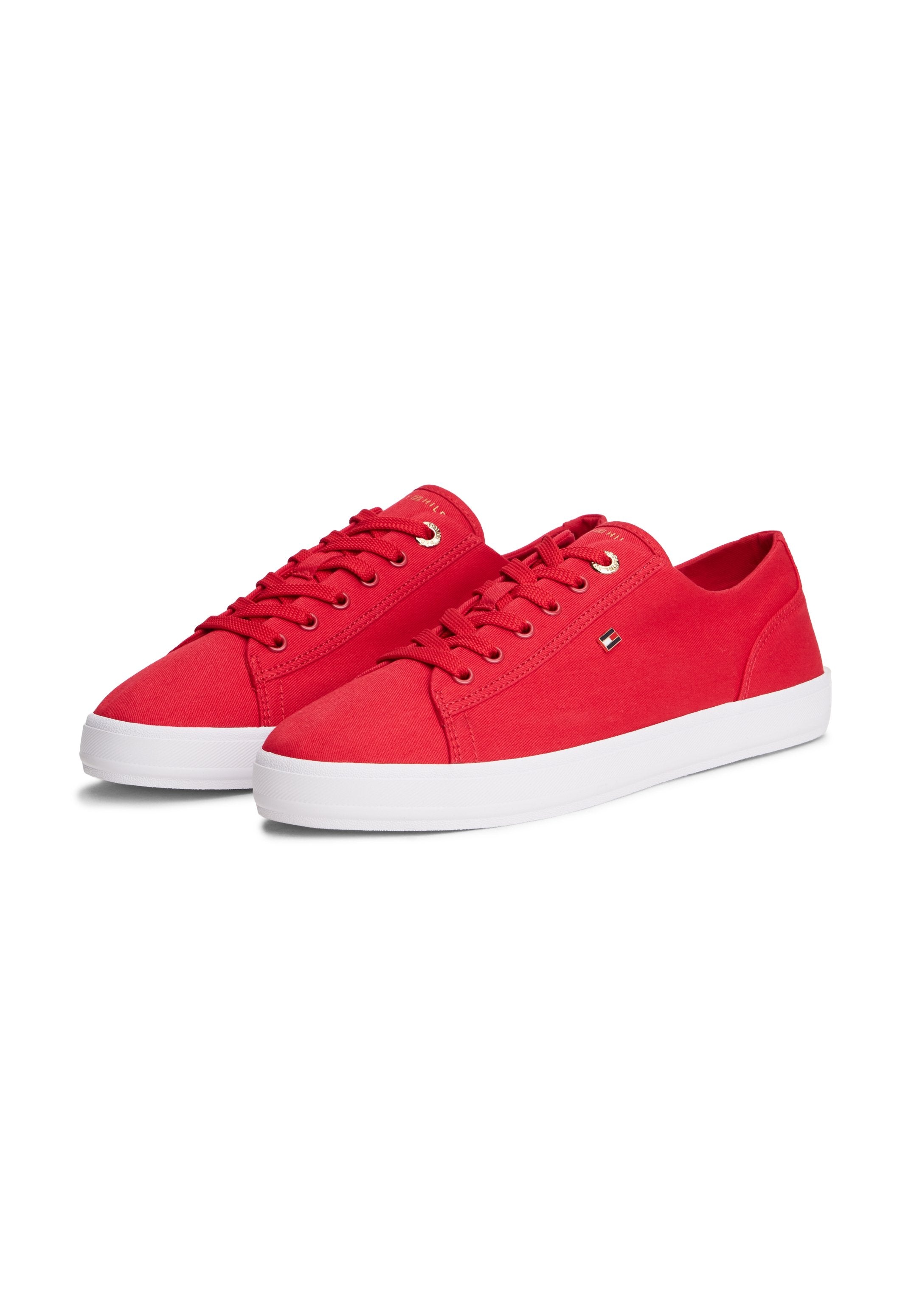 ENAMEL FLAG CANVAS TRAINERS - Trainers - primary red