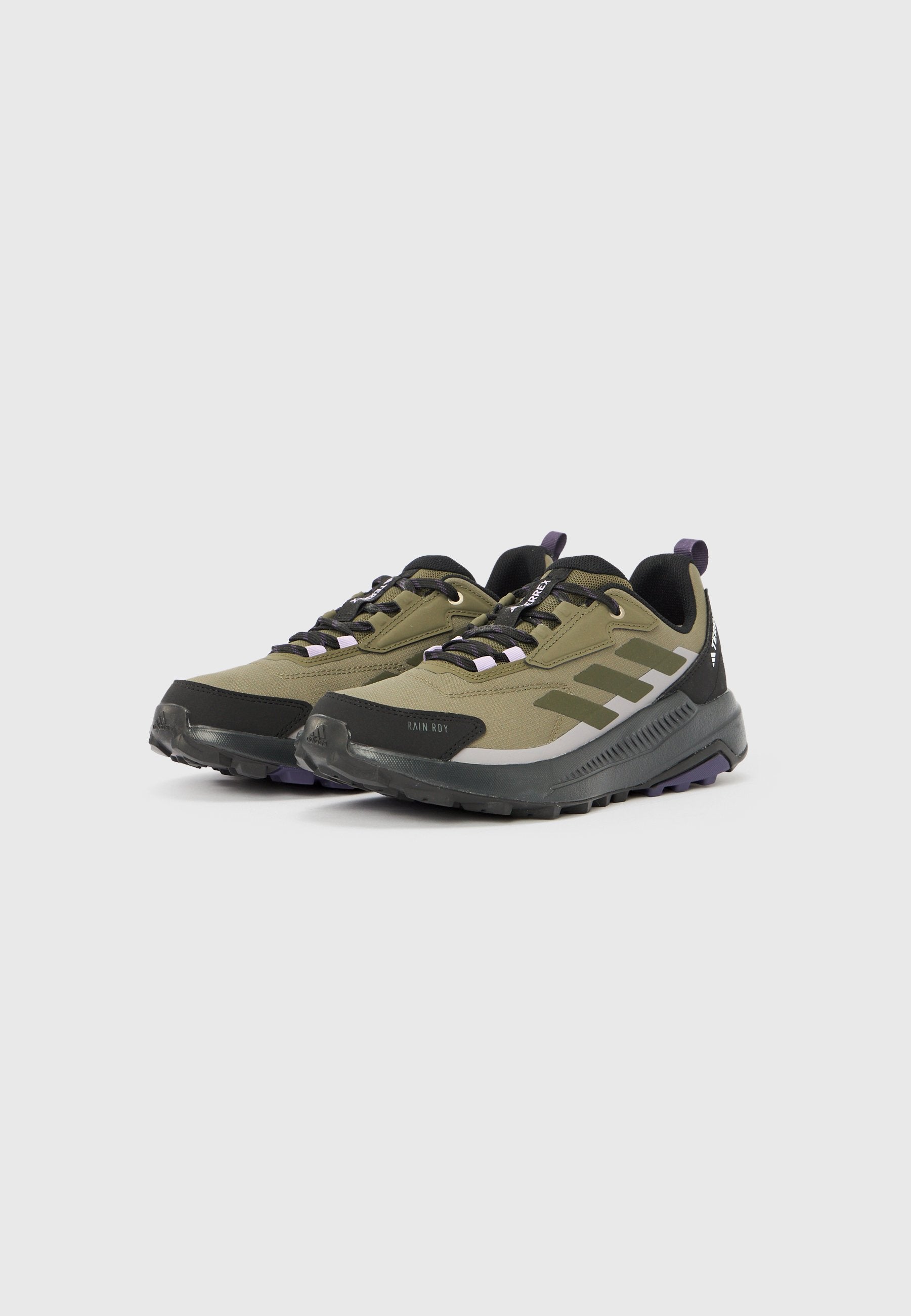 ANYLANDER - Hiking shoes - olive strata/night cargo/core black