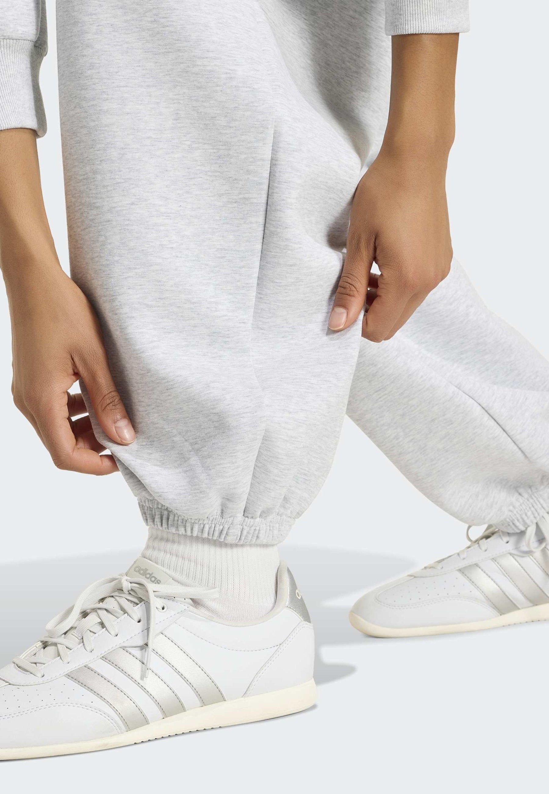 SOFT LUX PANTS - Tracksuit bottoms - light grey heather