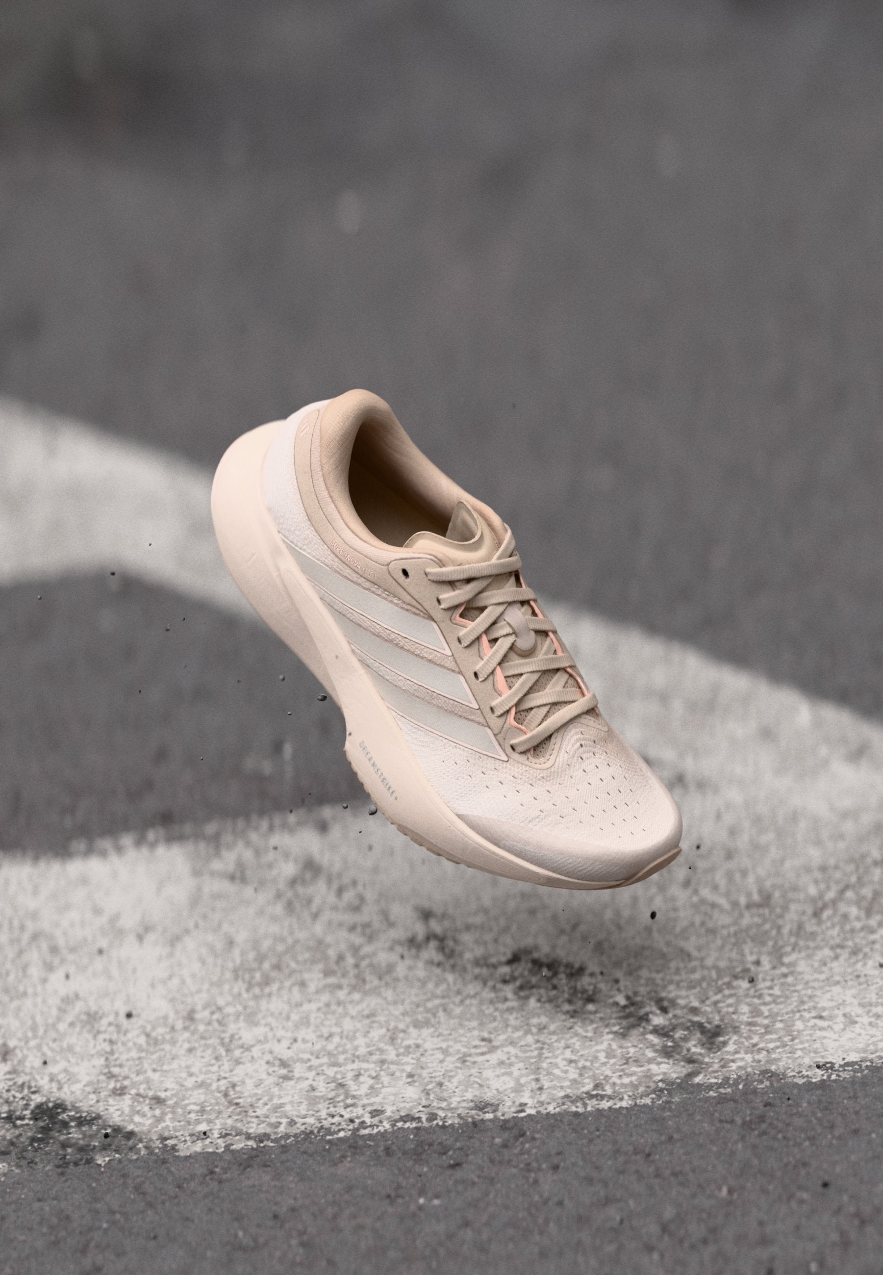 SUPERNOVA RISE 3 - Road running shoes - taupe/putty mauve/clear orange