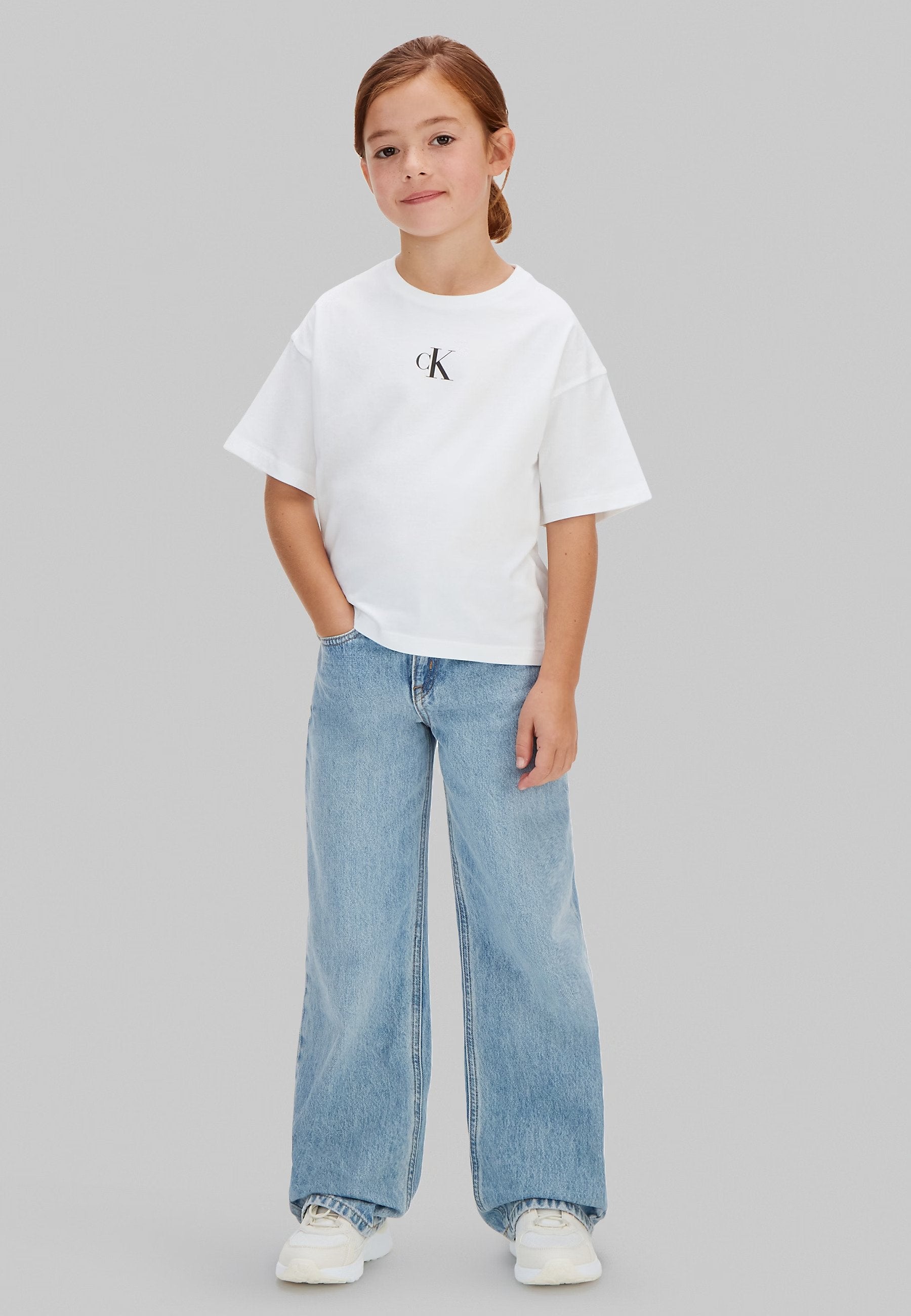 LOGO BOXY - Basic T-shirt - bright white