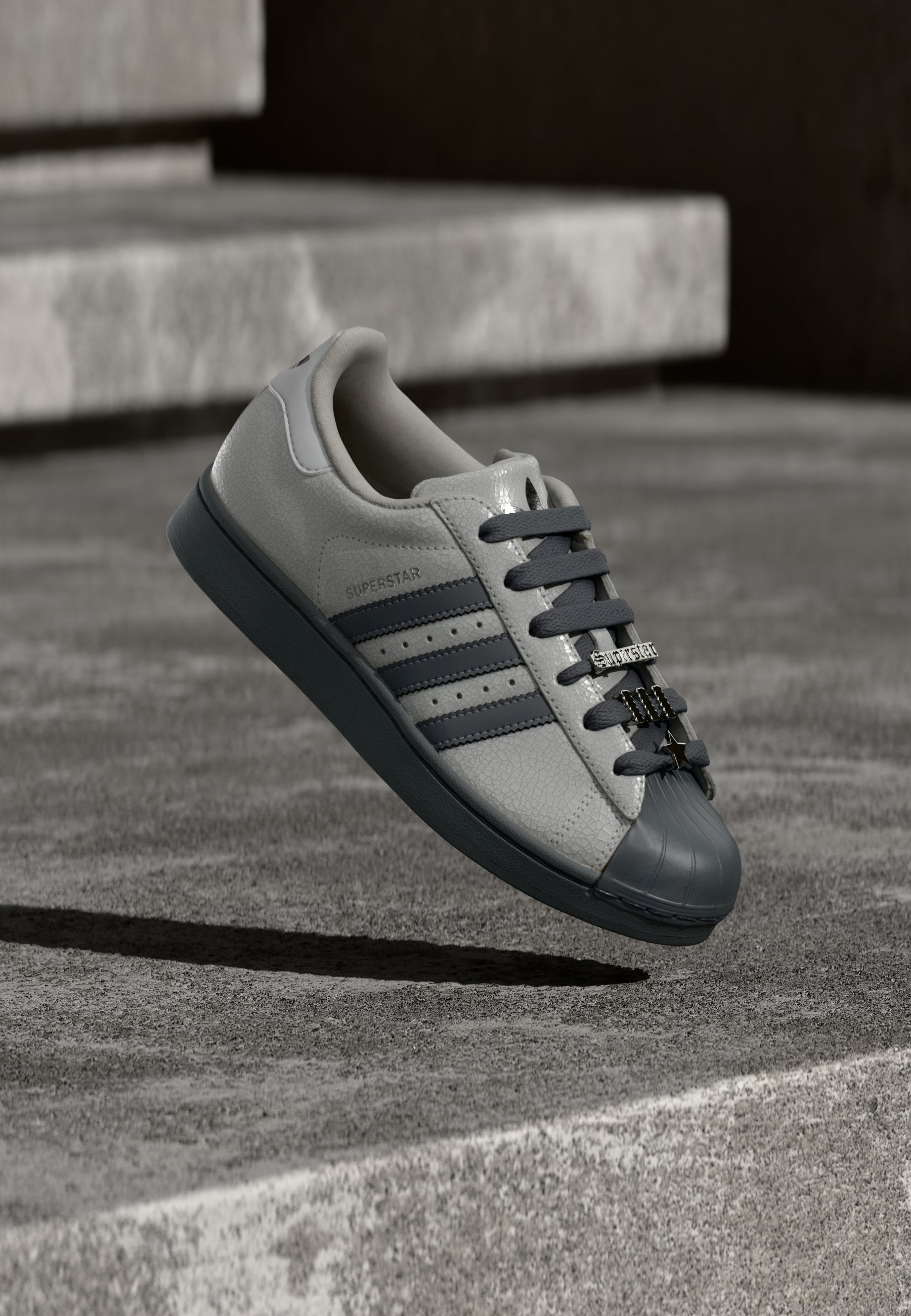 SUPERSTAR II - Trainers - grey two/grey five/silver-coloured metallic