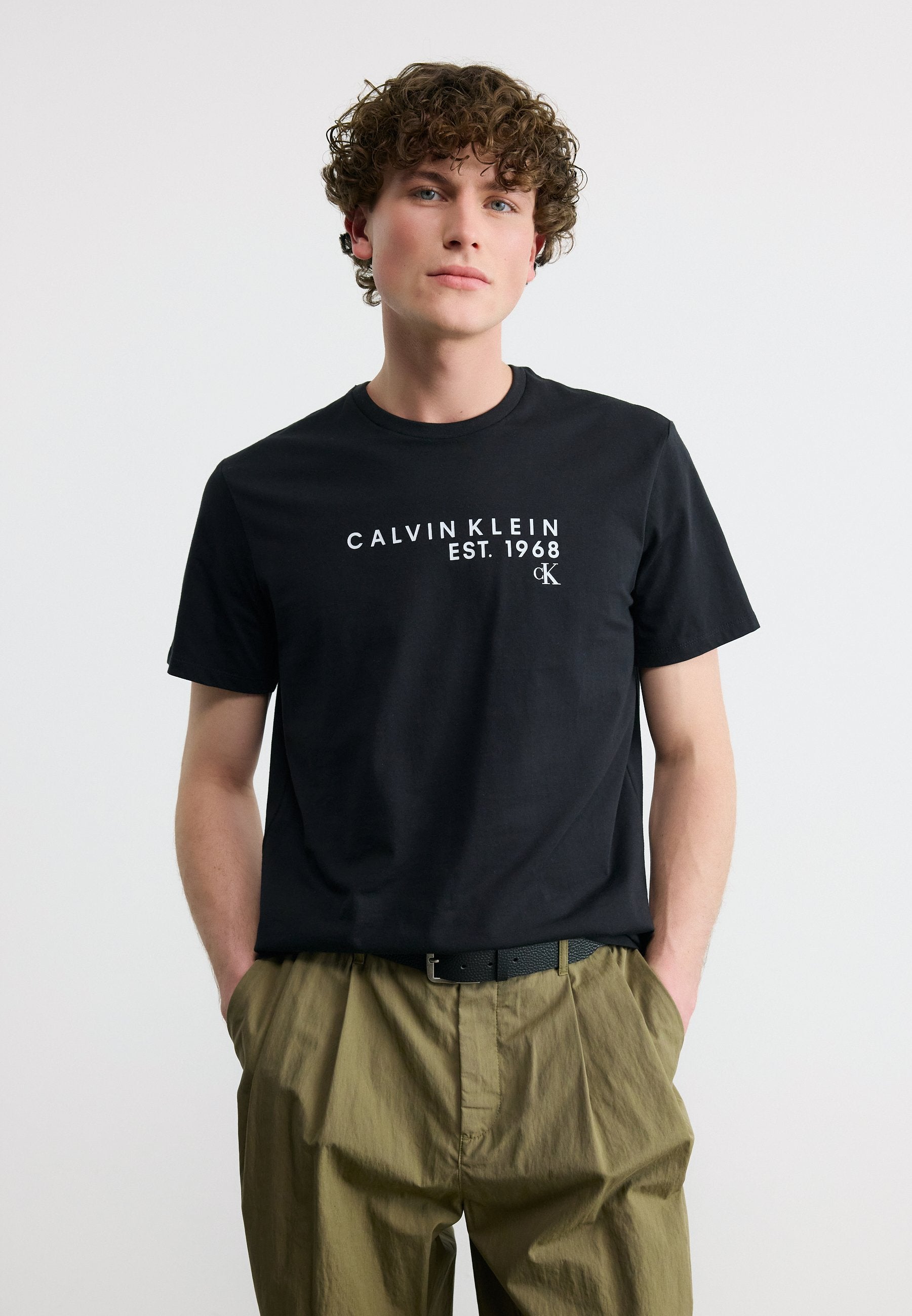 Print T-shirt - black
