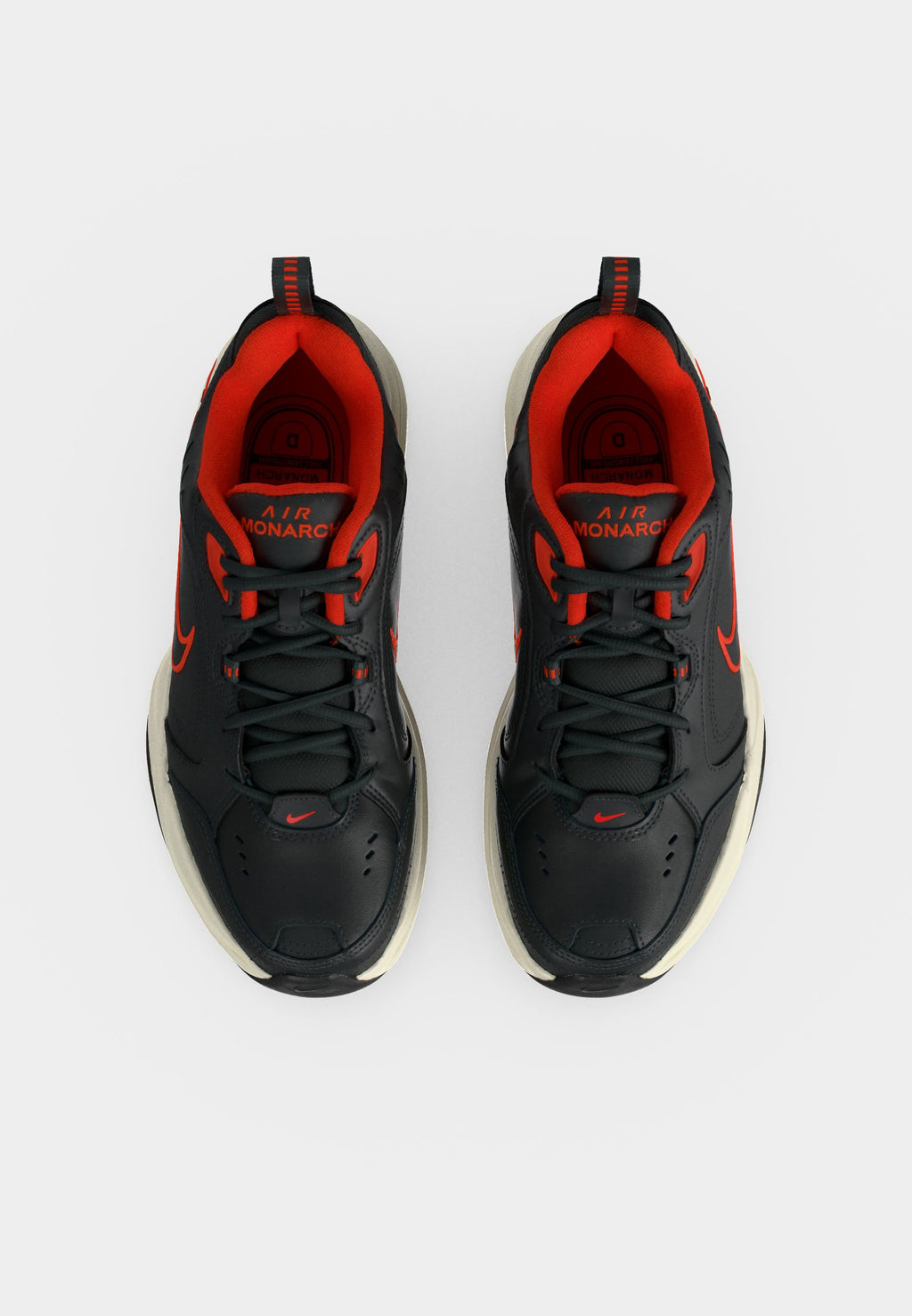 AIR MONARCH IV - Training shoe - dark smoke grey/black/picante red/pale ivory