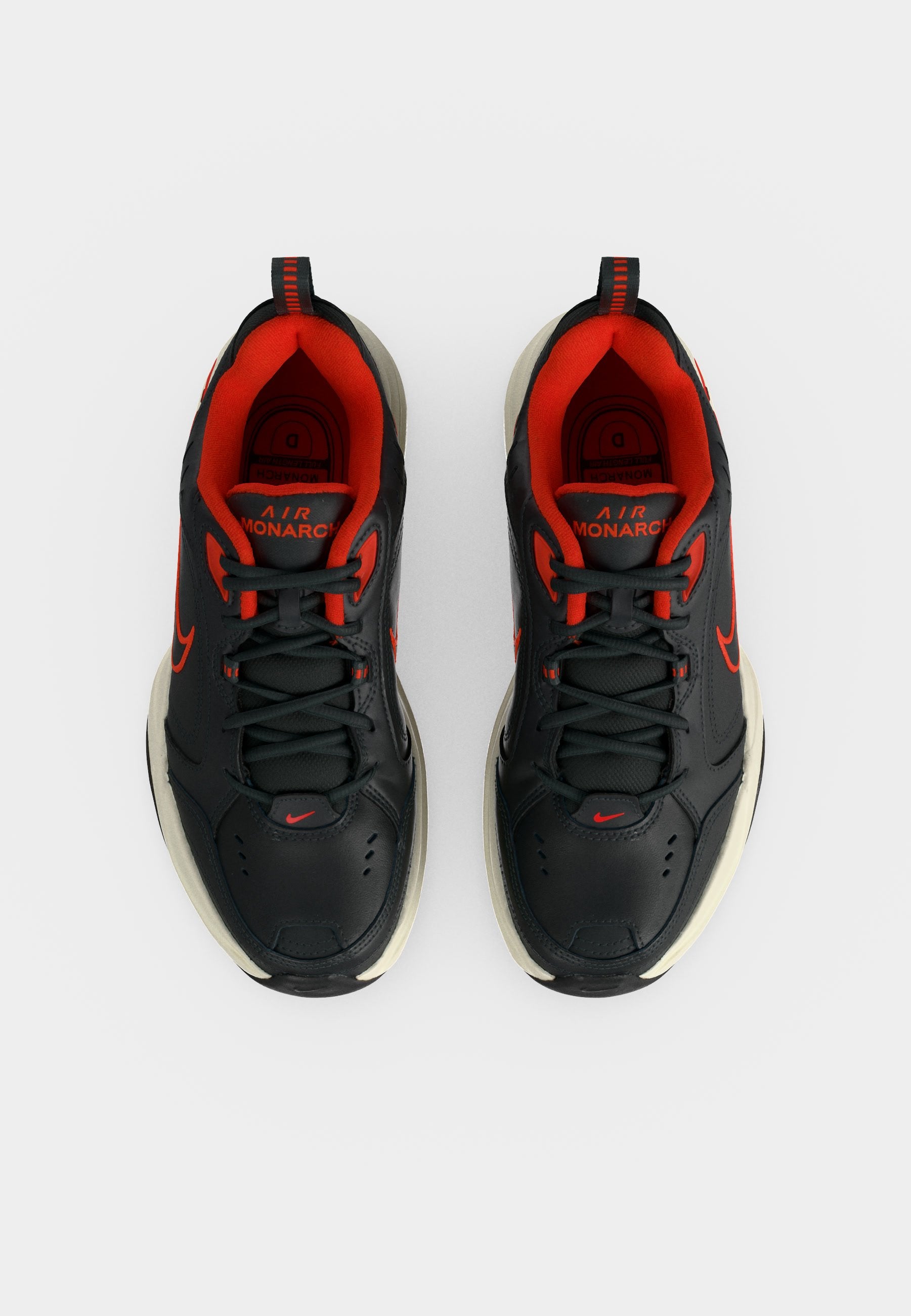 AIR MONARCH IV - Training shoe - dark smoke grey/black/picante red/pale ivory
