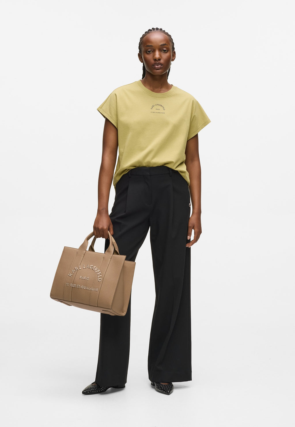 SAC CABAS CARRÉ - Sac à main - nougat