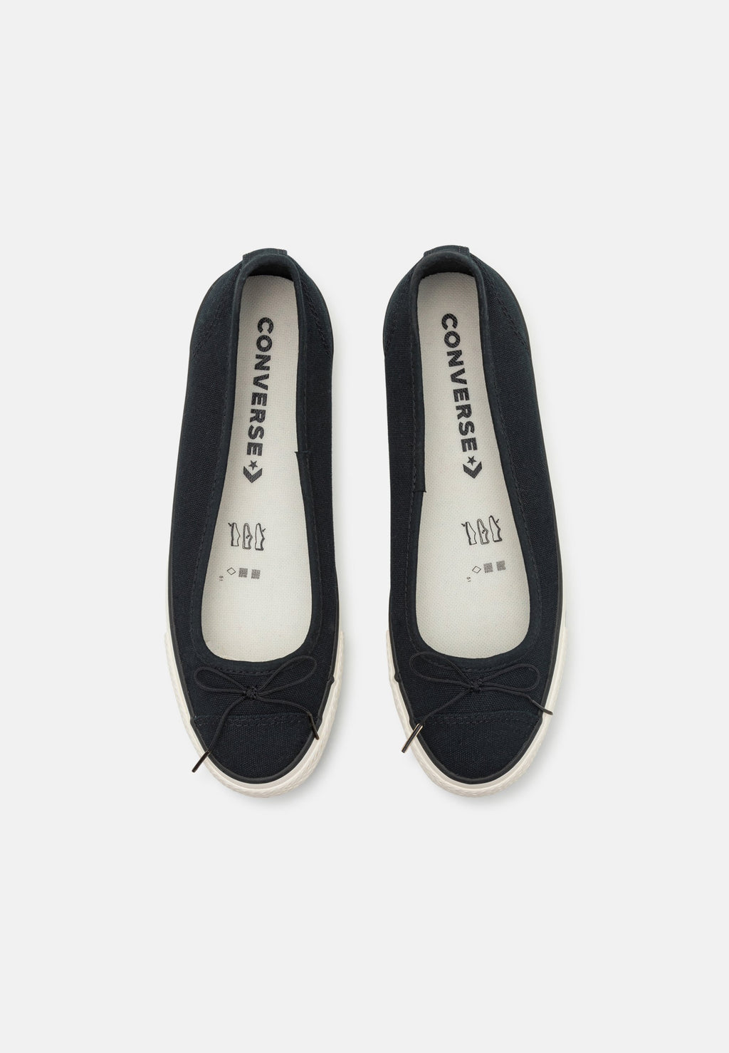 CHUCK TAYLOR ALL STAR DAINTY - Ballet pumps - black/egret