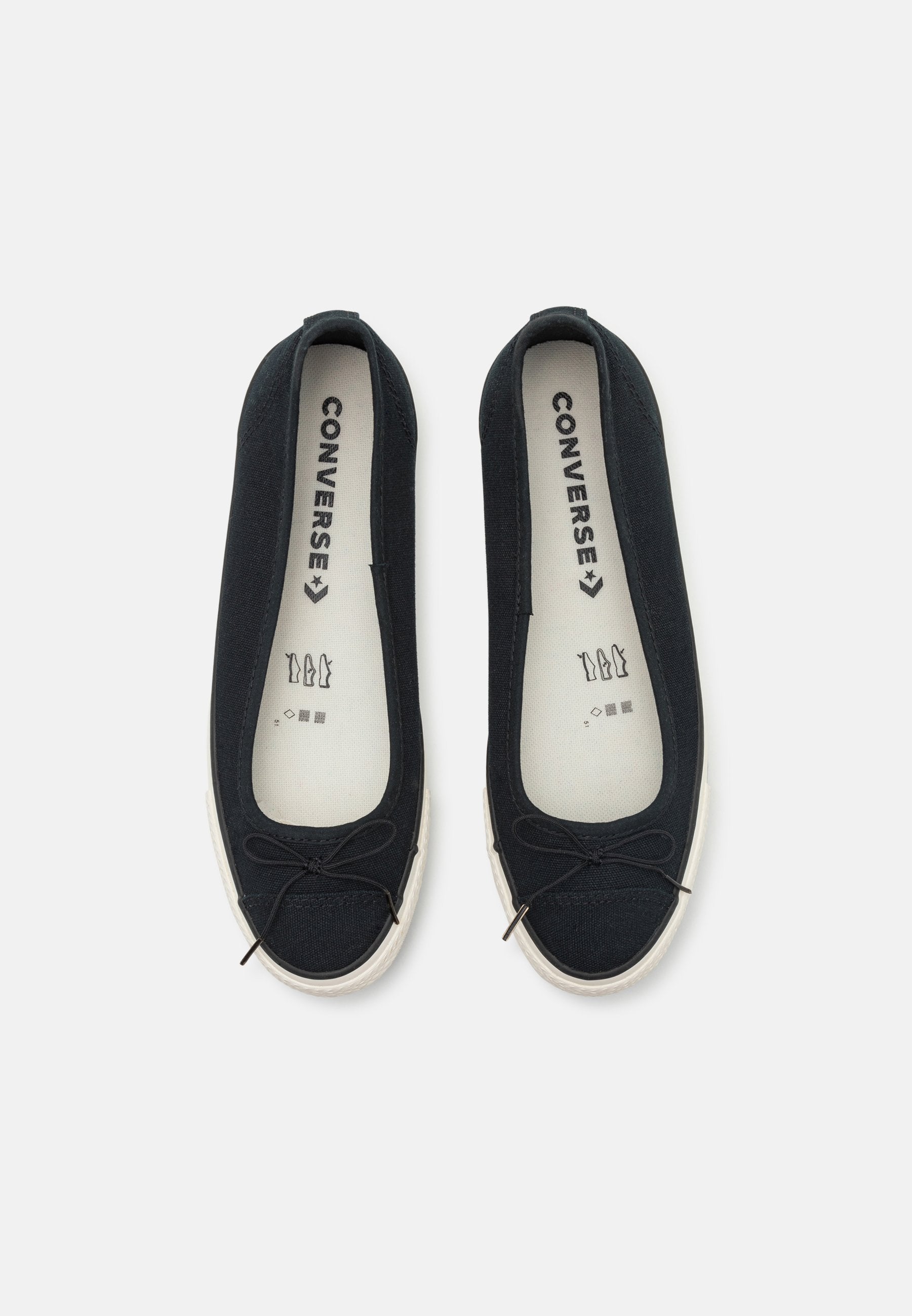 CHUCK TAYLOR ALL STAR DAINTY - Ballet pumps - black/egret