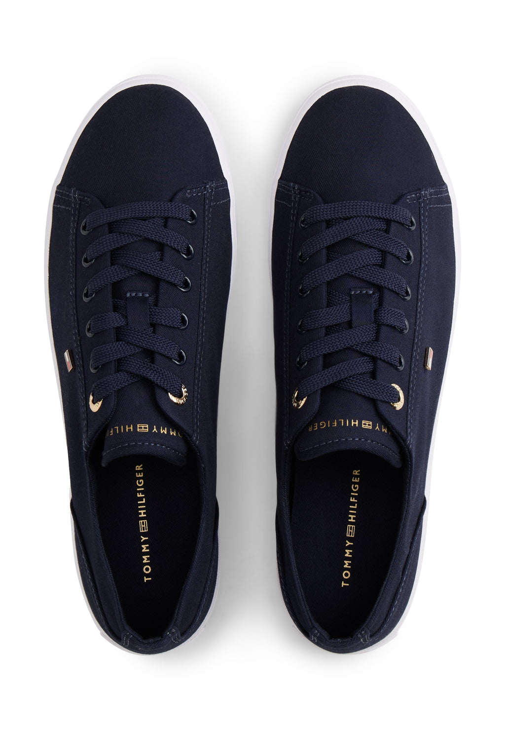 ENAMEL FLAG CANVAS TRAINERS - Trainers - space blue
