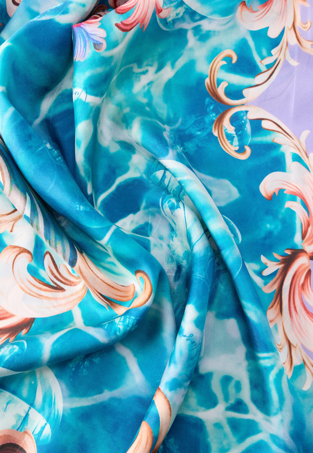 FOULARD PAREO UNISEX - Beach accessory - aqua/mauve