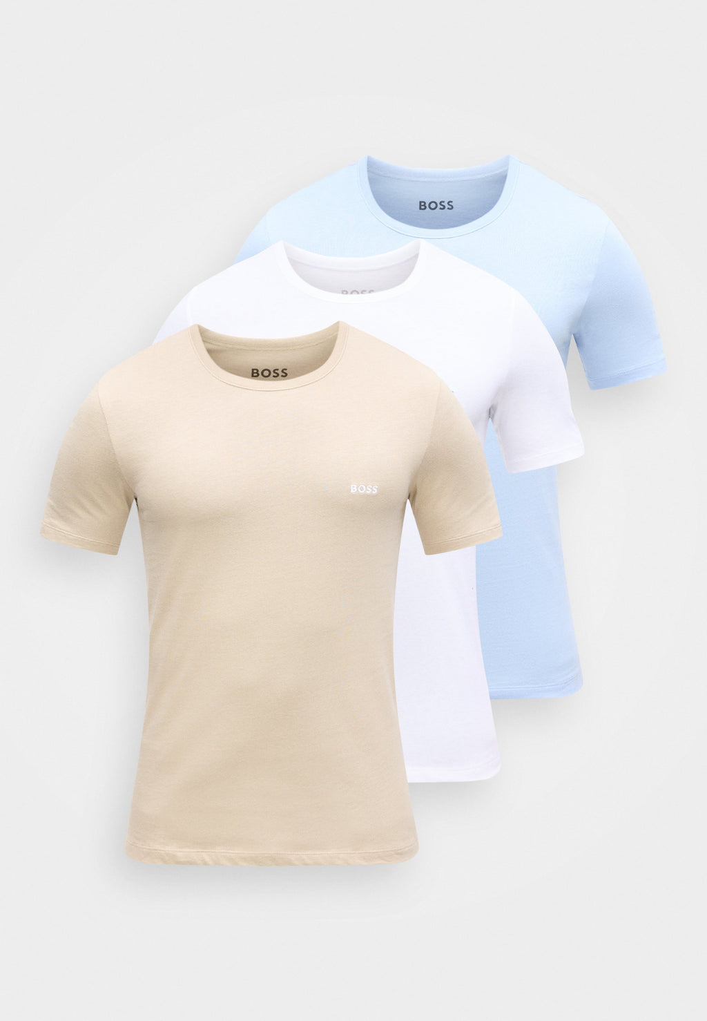CLASSIC 3 PACK - Undershirt - white/light blue/beige
