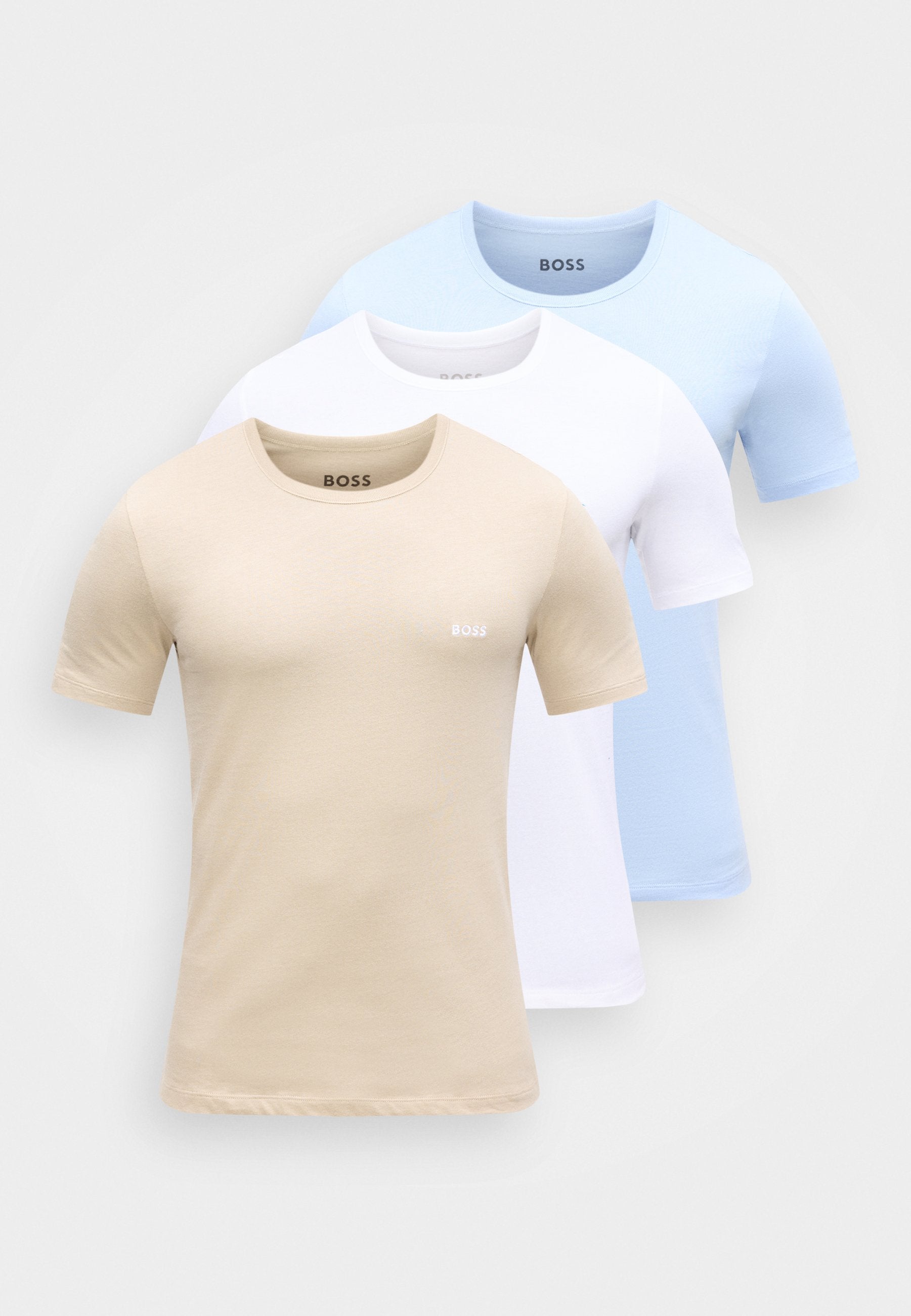 CLASSIC 3 PACK - Undershirt - white/light blue/beige
