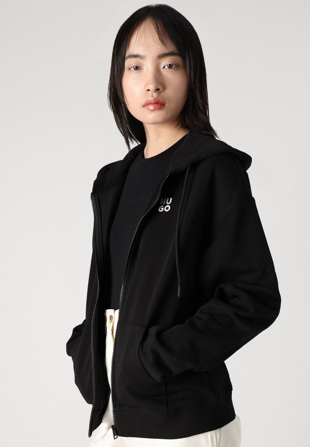 DALFINE - Zip-up sweatshirt - black
